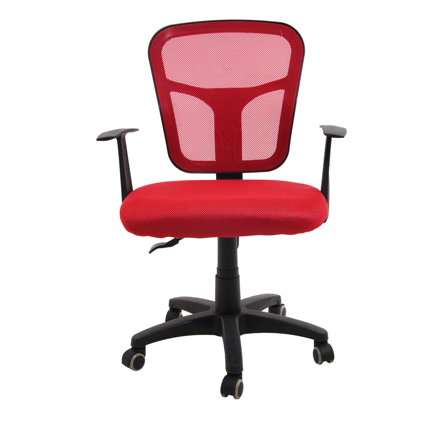 Silla De Oficina Roja Con Negra FREE HOME Textil