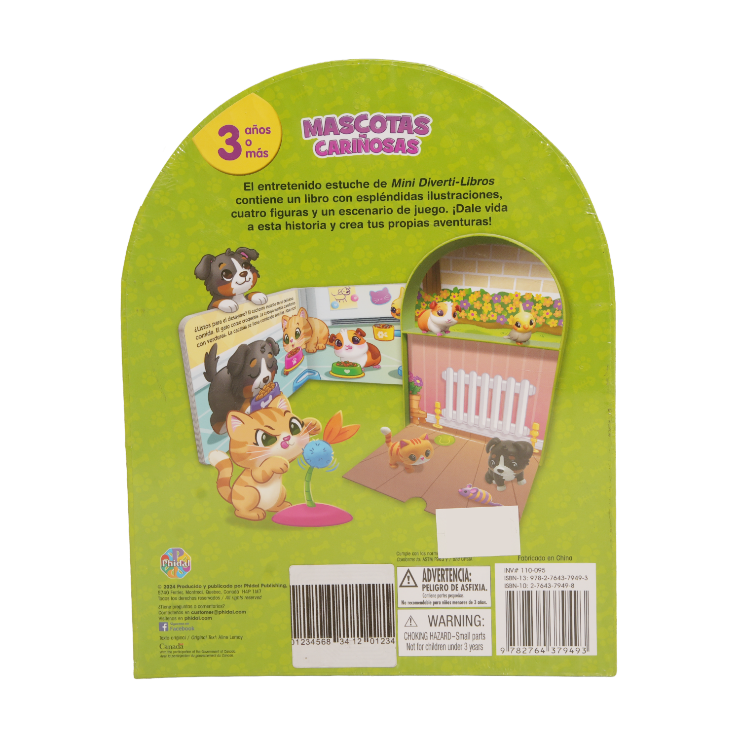Libro Mascotas Mejores Amigos Mini Divertilibros PHIDAL 15 Páginas