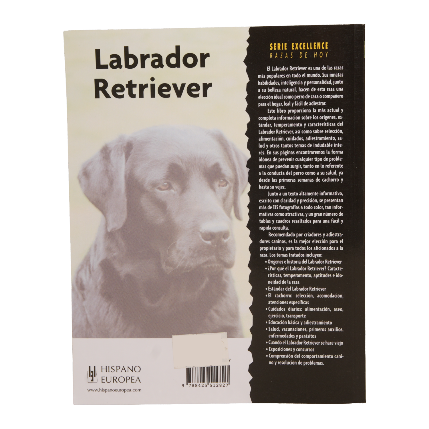 Libro Labrador Retriever HISPANO EUROPEA 158 Páginas