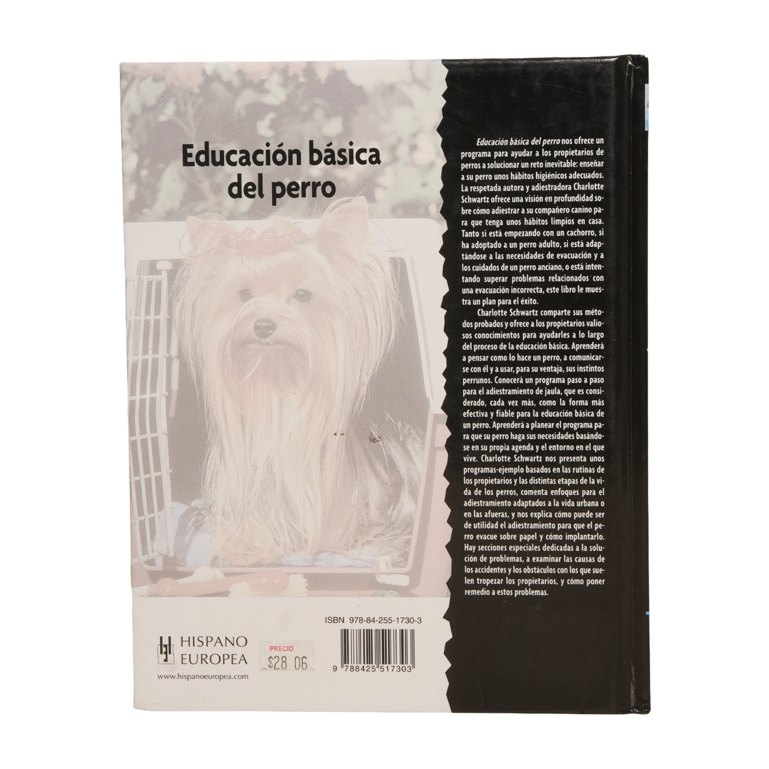 Libro Educación Básica Del Perro HISPANO EUROPEA 125 Páginas