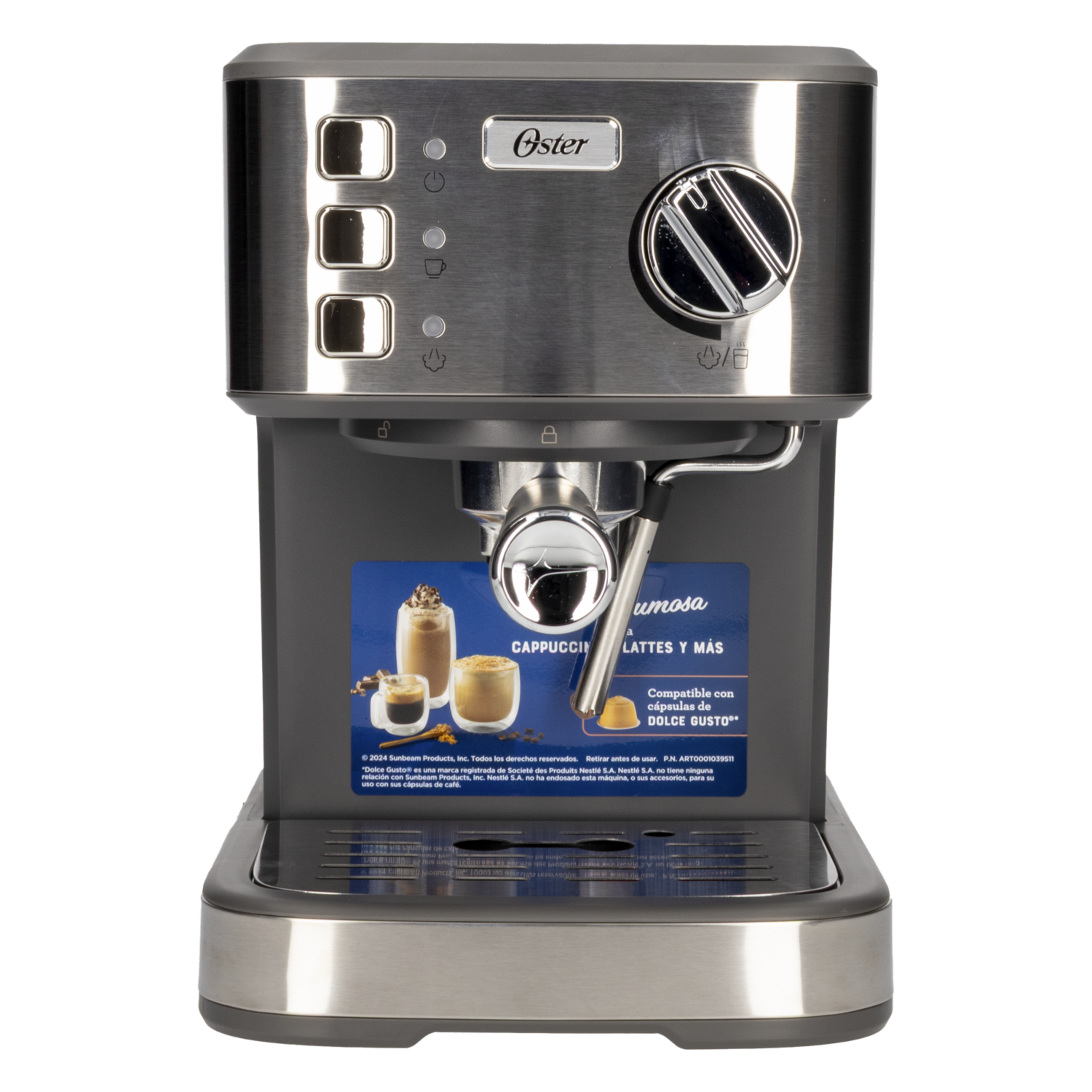 Cafetera Eléctrica Espresso Cappuccino Con Latte Maker BVSTEM5502-013 OSTER Unidad