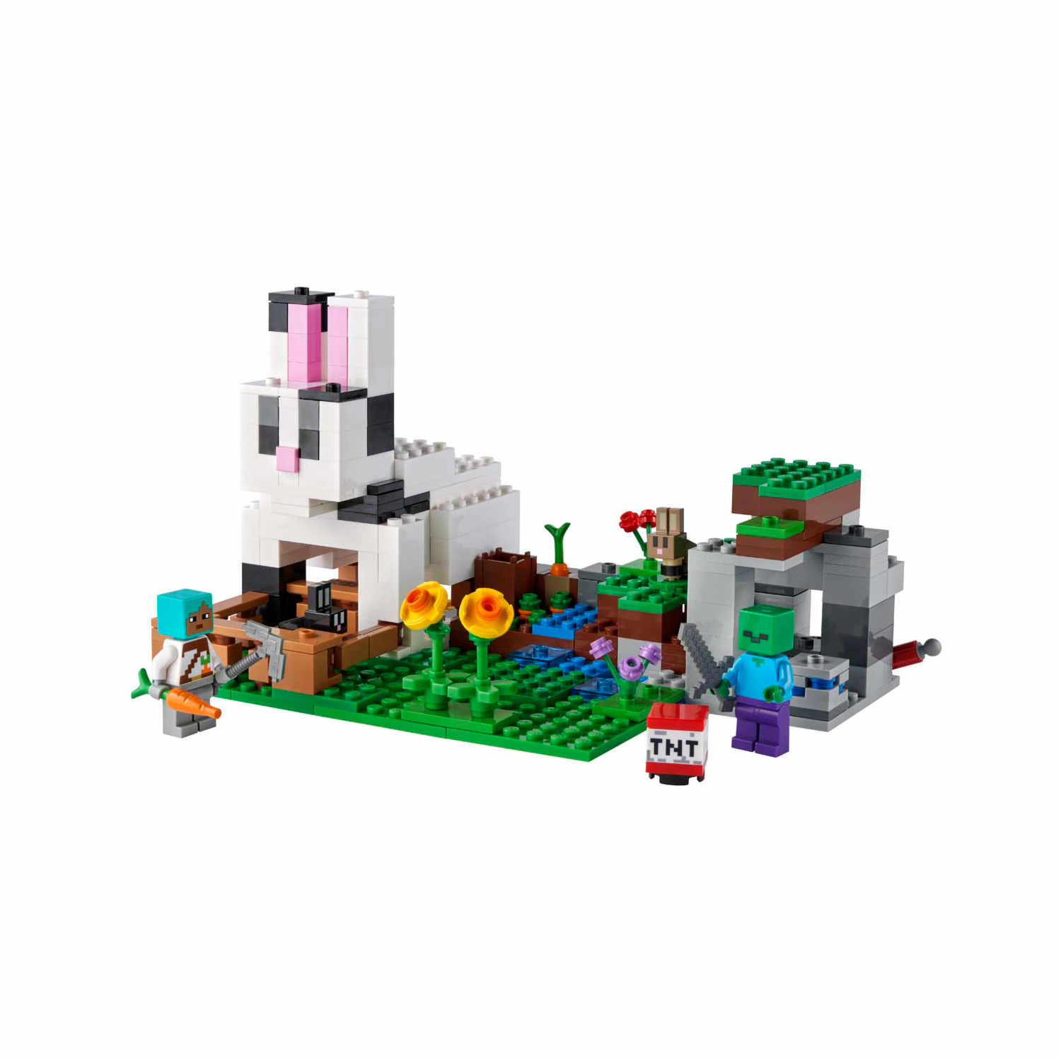 Bloques De Armar El Rancho Conejo LEGO MINECRAFT 340 Piezas