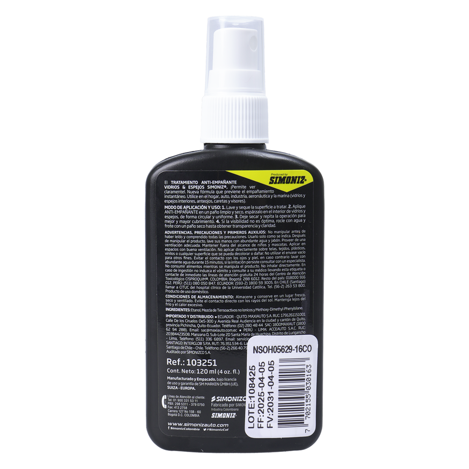 Anti Empañante De Automóvil SIMONIZ Unidad