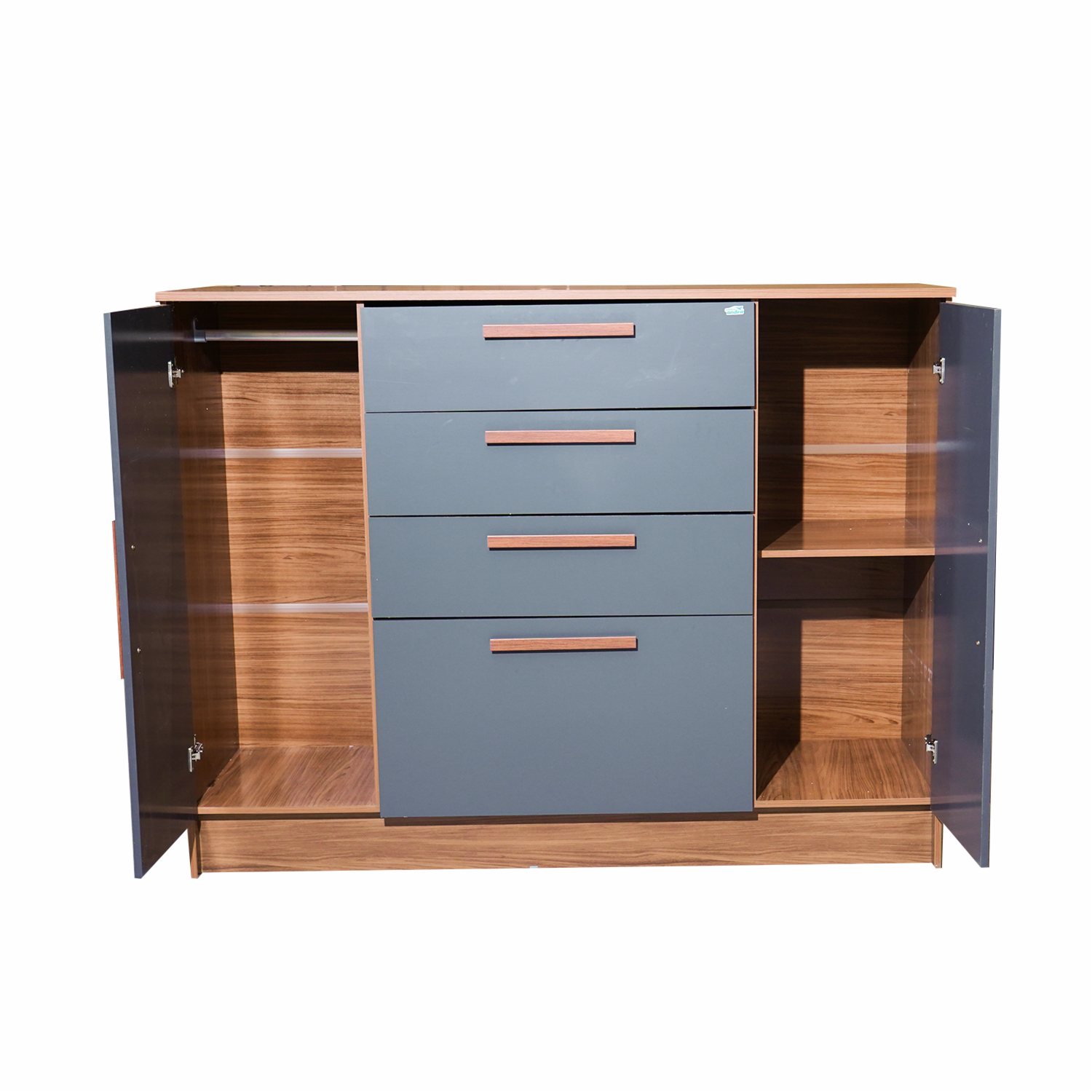 Cómoda Pinhais Grafito ANDIRA MDF