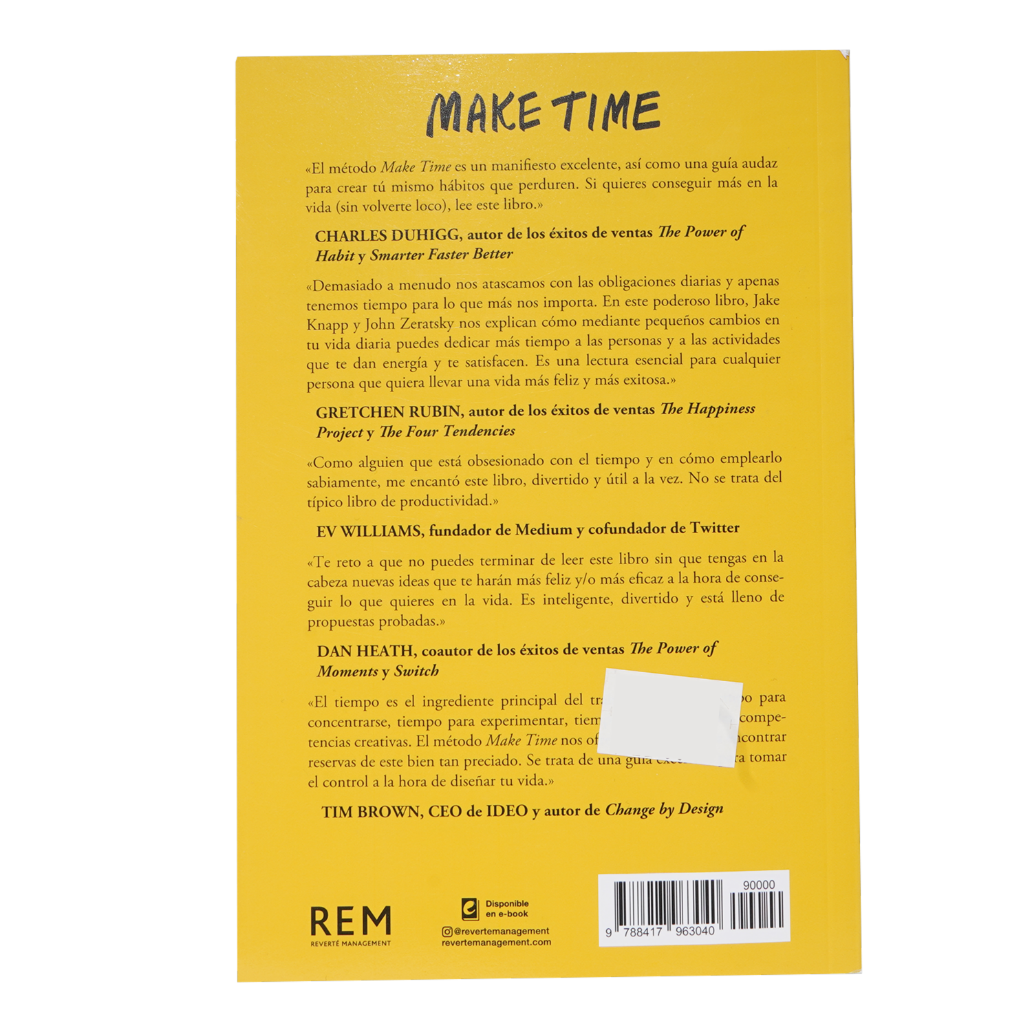Libro Make Time Como Enfocarte En Lo Que Importa Cada Día REM 301 Páginas