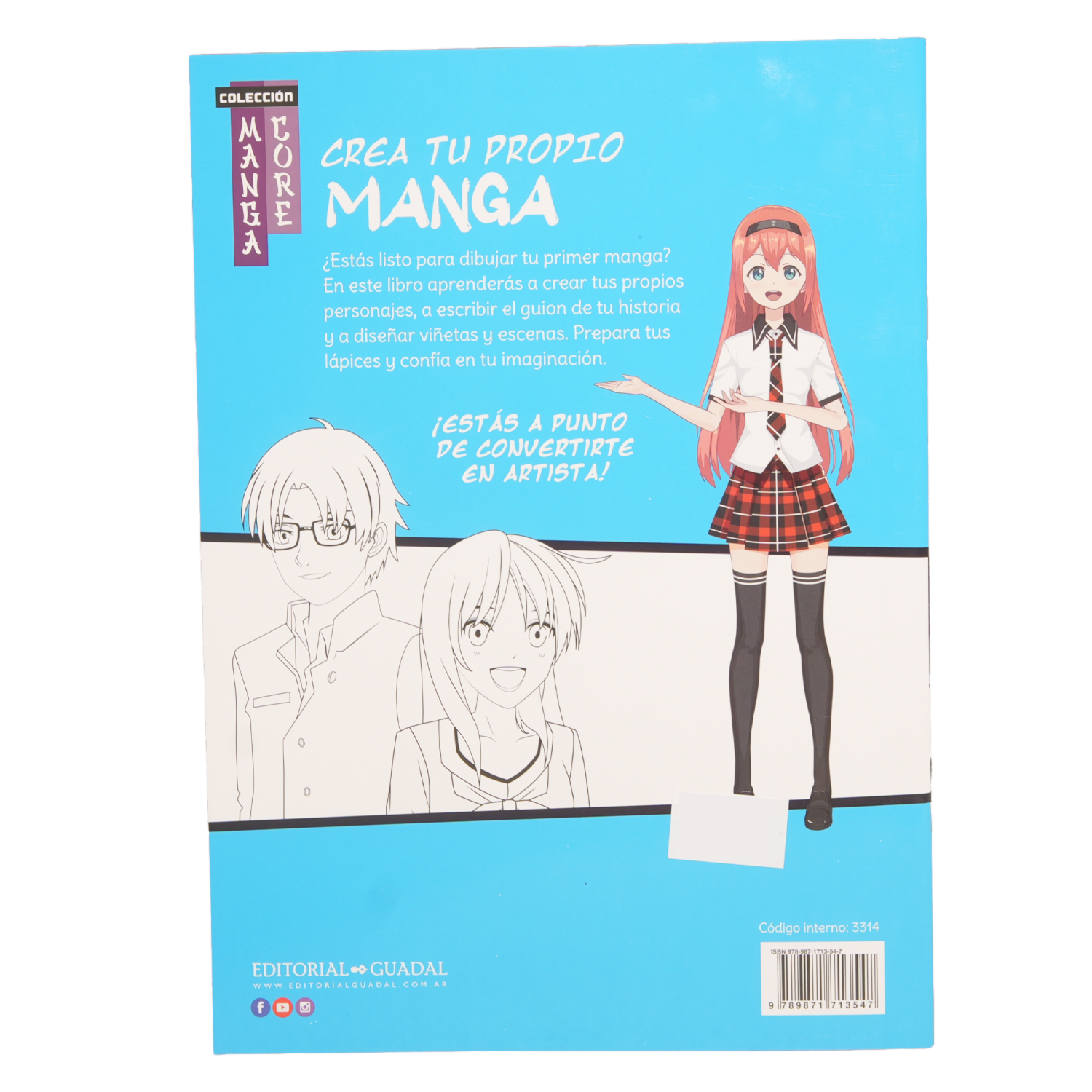 Libro Crea Tu Propio Manga GUADAL 32 Páginas
