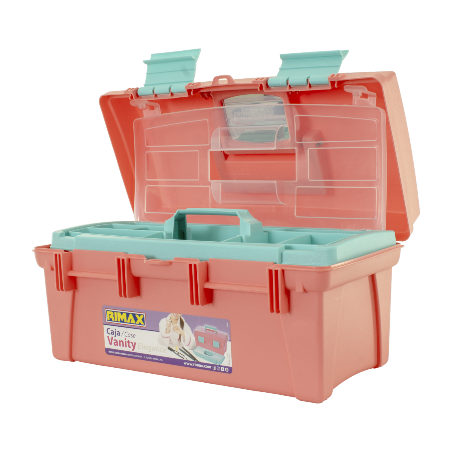 Caja Vanity Salmon RIMAX 16″