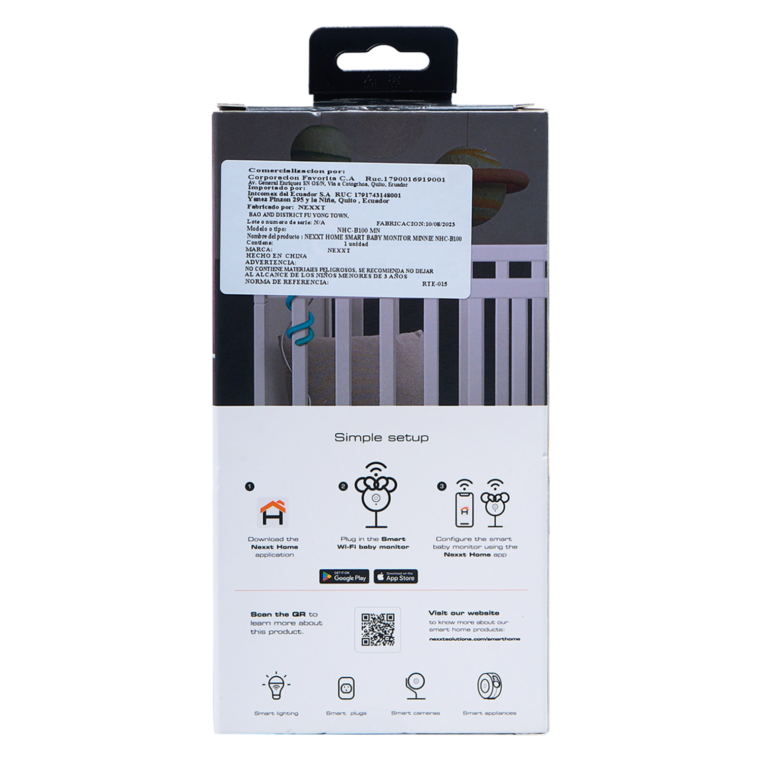 Monitor Para Bebé Smart Wifi Diseño Minnie NEXXT 2K
