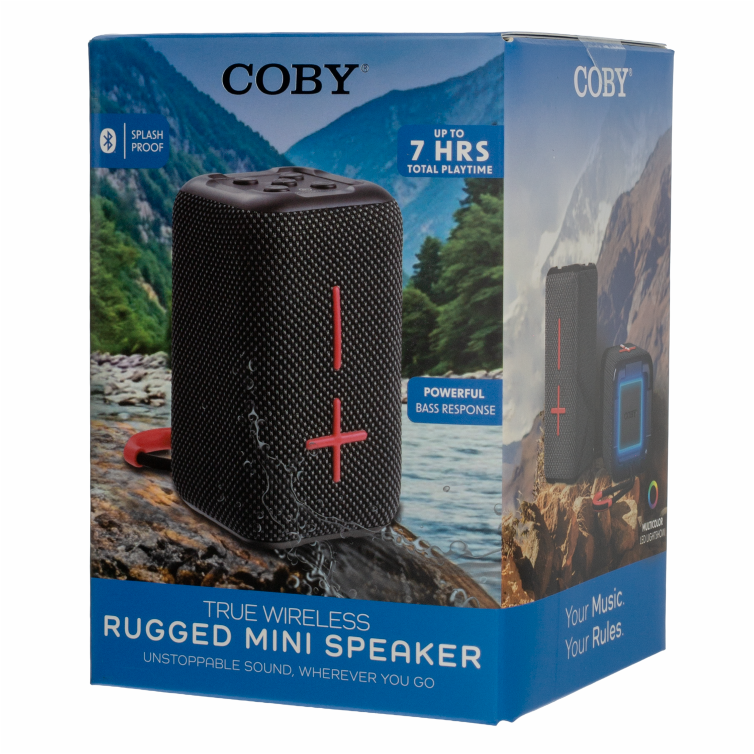 Parlante Resistente Portátil Mini COBY Inalámbrico