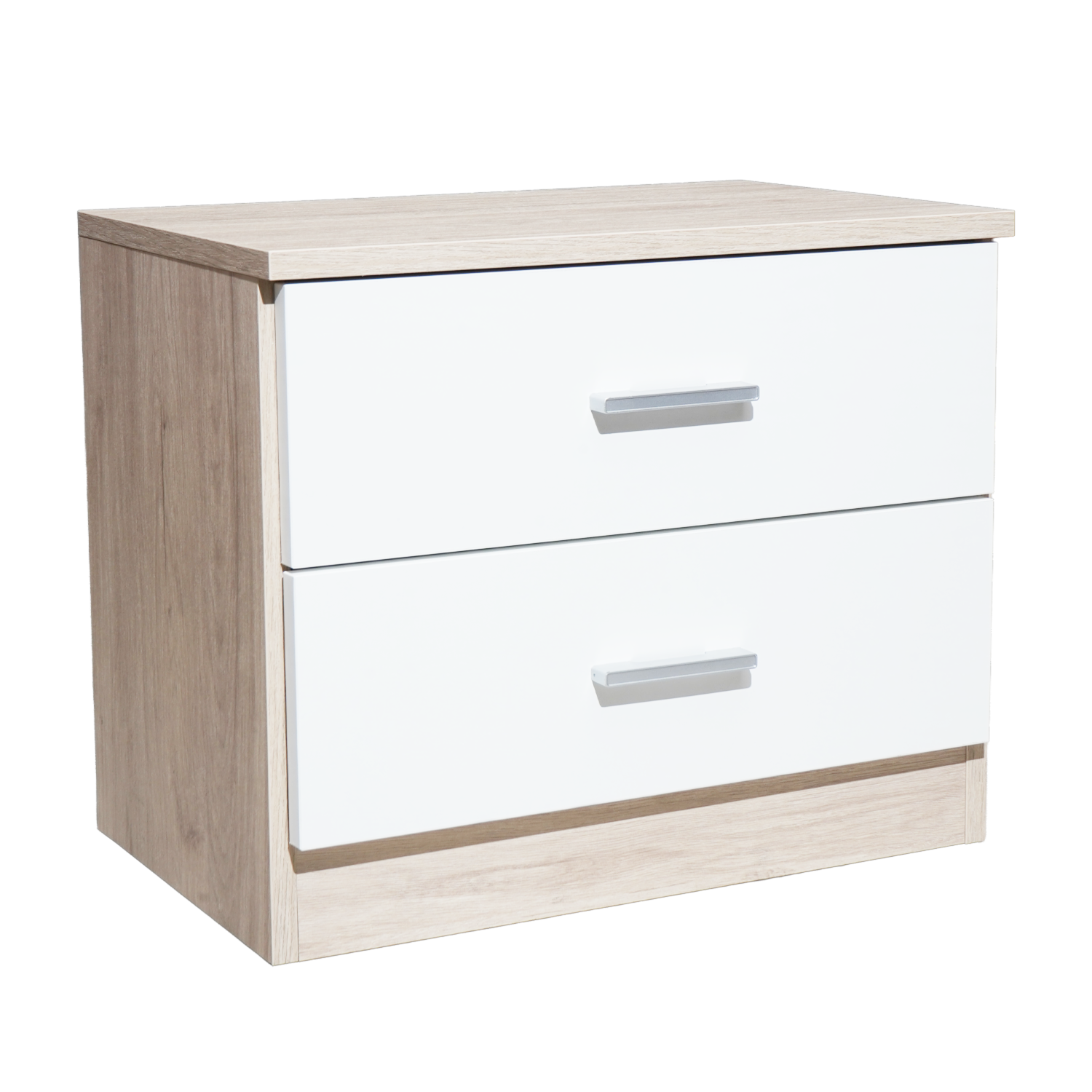 Velador 2 Cajones Couple Blanco FABRIKIT MDF