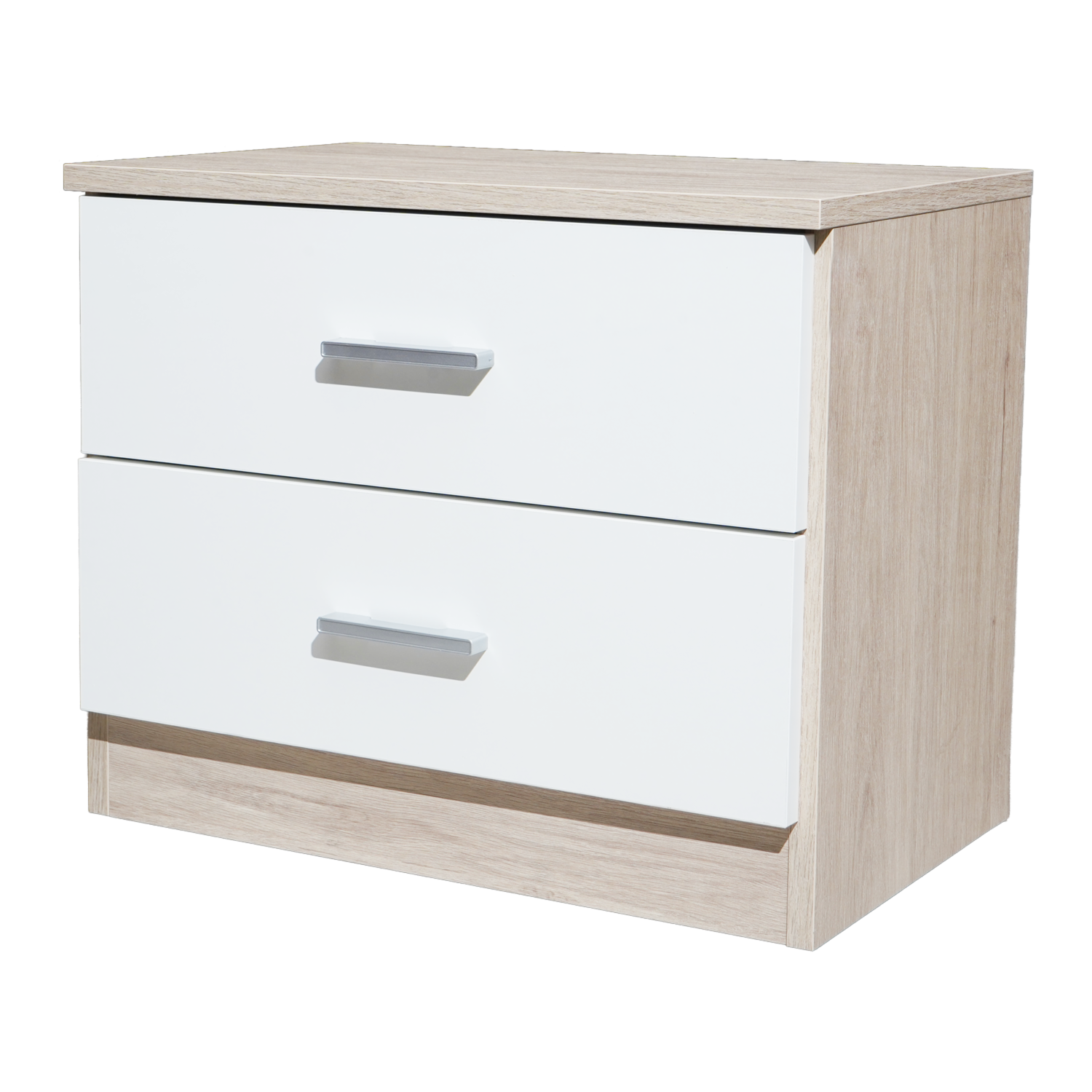 Velador 2 Cajones Couple Blanco FABRIKIT MDF