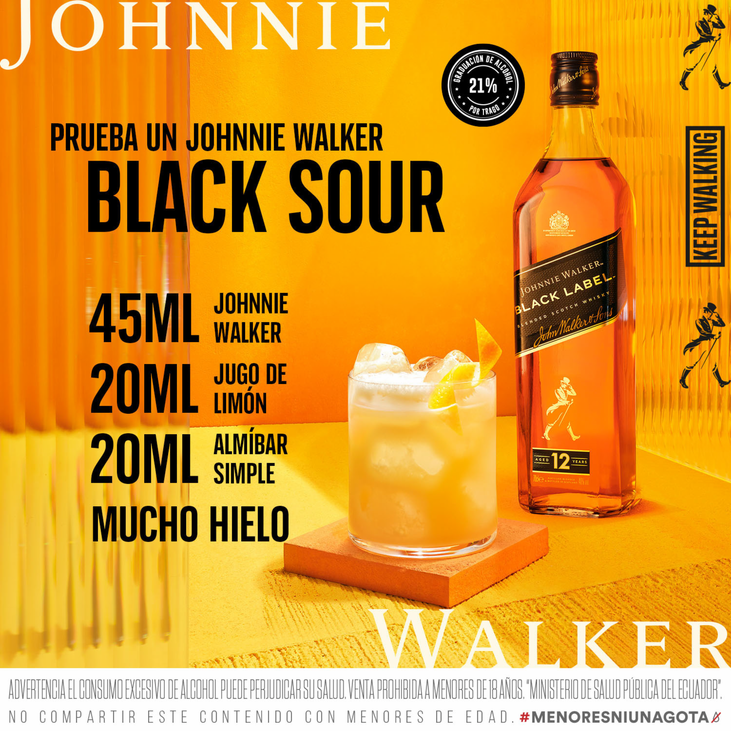 Whisky Negro JOHNNIE WALKER 750 Ml