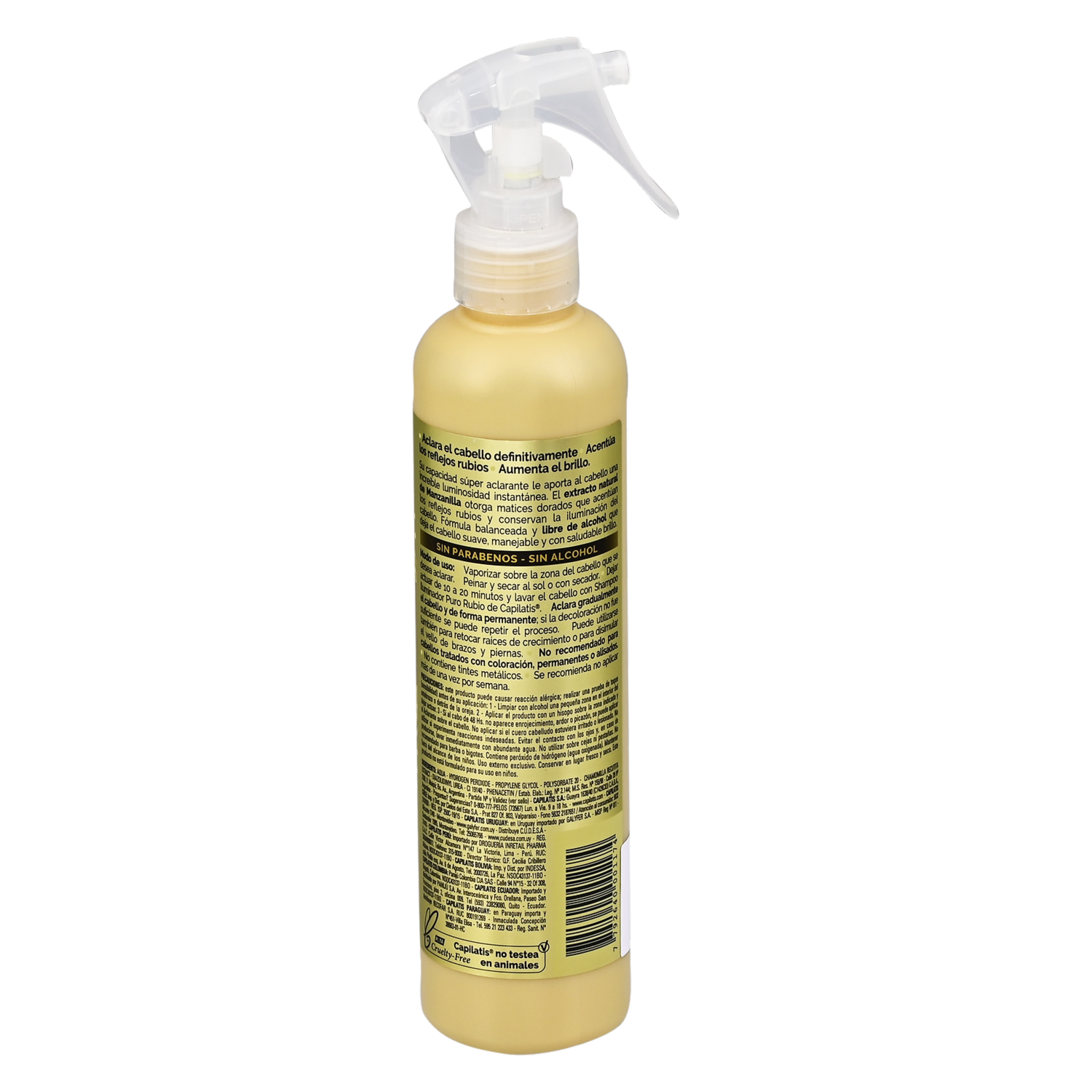 Aclarante De Cabello Instantáneo Puro Rubio CAPILATIS 240 Ml