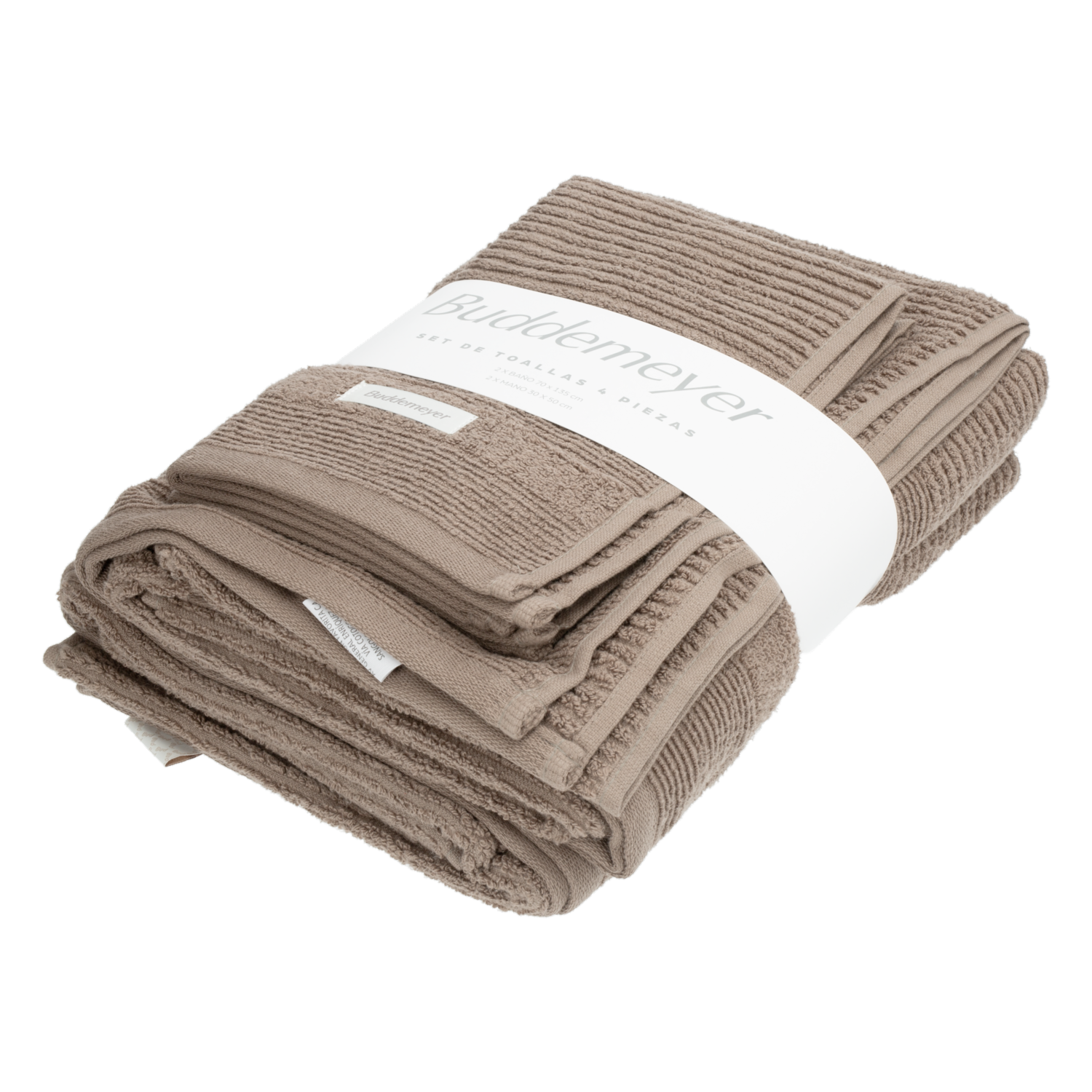Juego De Toallas Gio Extra Soft 420 G Blanco BUDDEMEYER