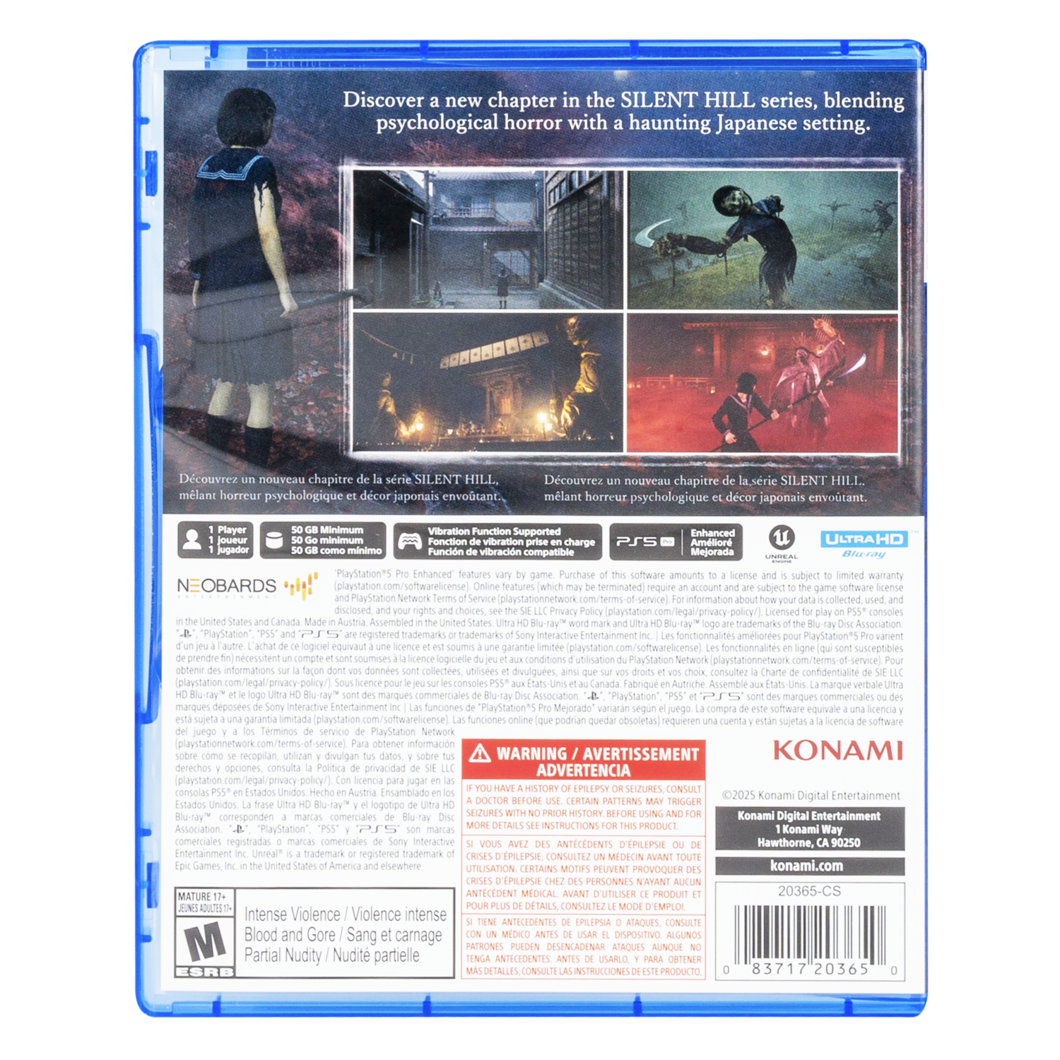 Juego De PS5 Silent Hill F SONY Unidad