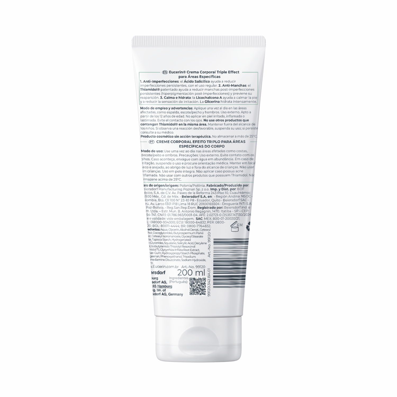 Crema Corporal Dermopure Oil Control Triple Efecto EUCERIN 200 Ml