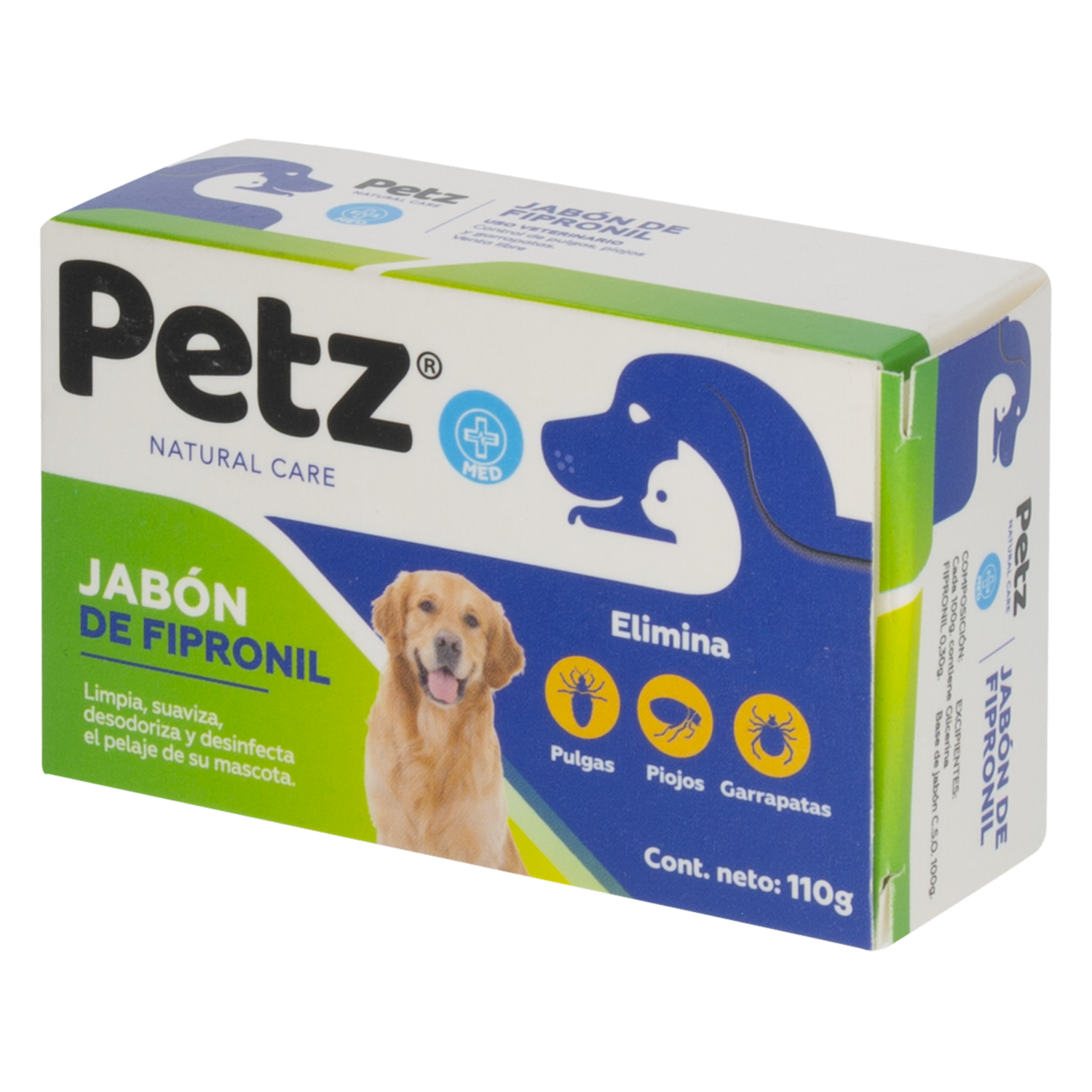 Jabón Para Mascotas De Fipronil PETZ 110 G