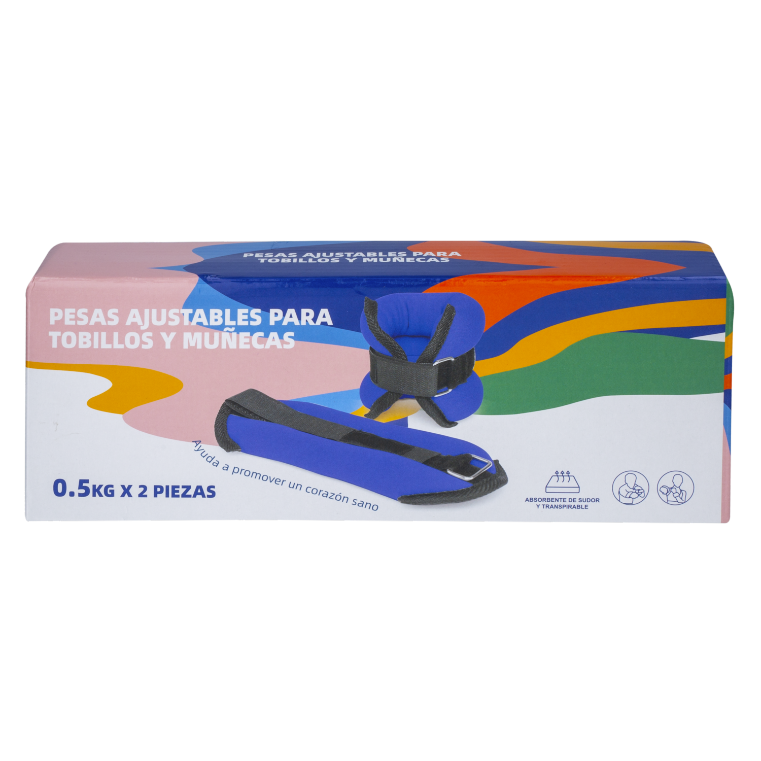 Pesas Para La Muñeca Azul IRON MAN 0.5 Kg