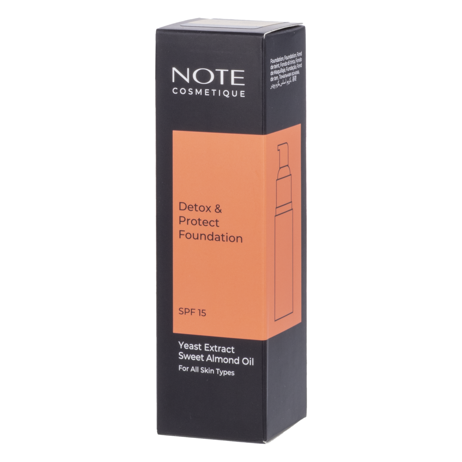 Base De Maquillaje Detox & Protect SPF 15 Tono 02 NOTE 30 Ml