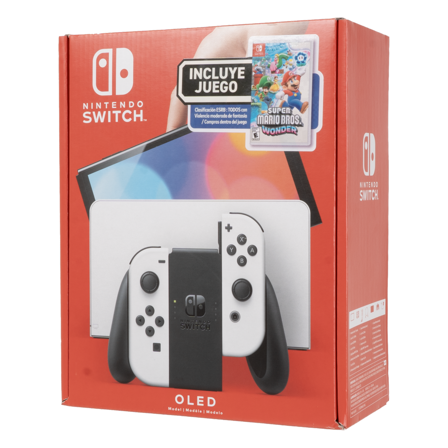Nintendo Switch Oled Con Control Joy + Juego Super Mario Wonder Consola NINTENDO Unidad