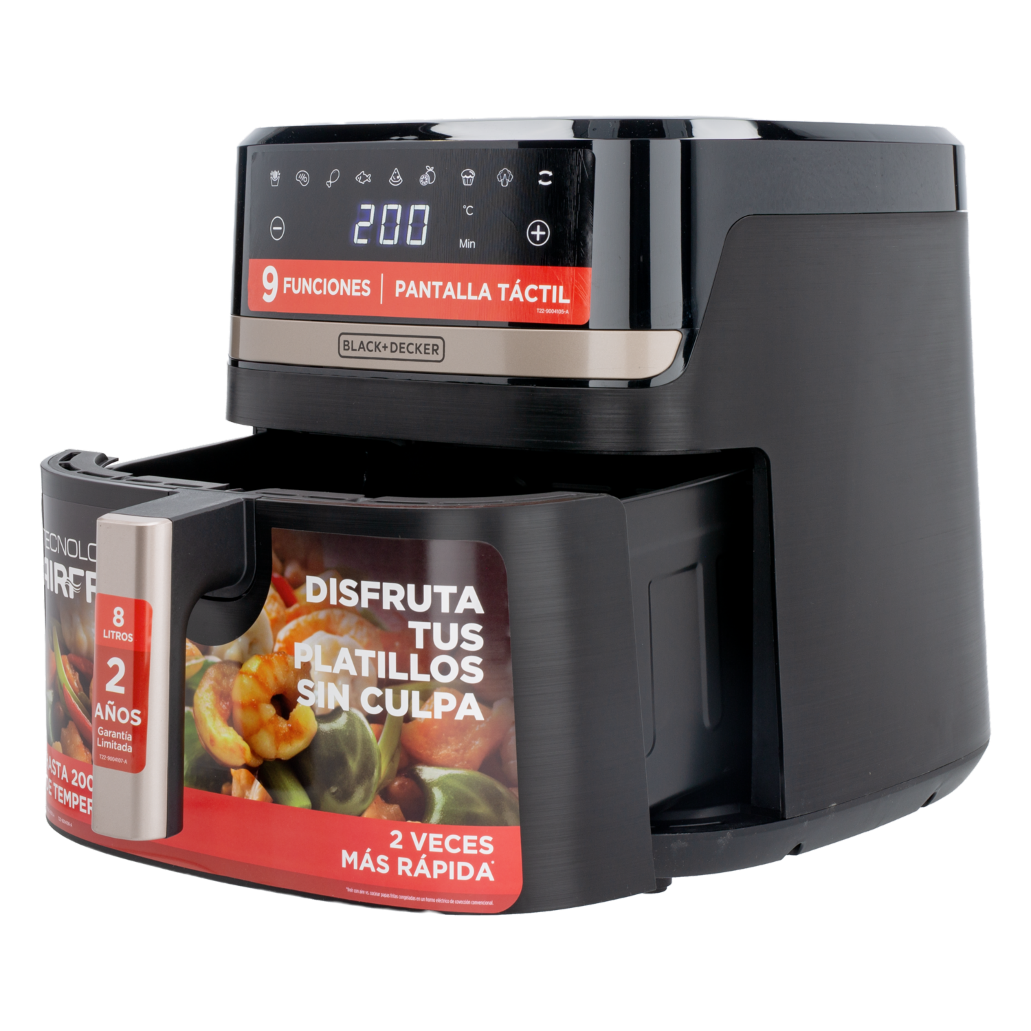 Air Fryer 9 Funciones Purifry BLACK & DECKER 8 Litros