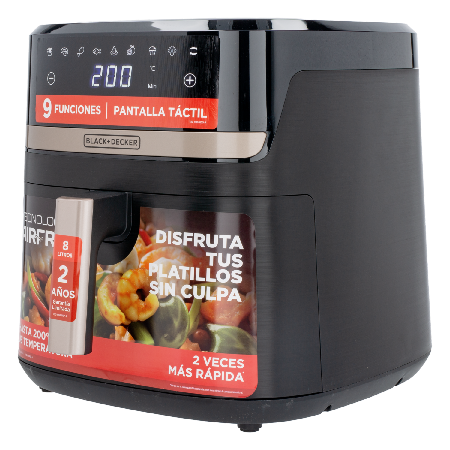 Air Fryer 9 Funciones Purifry BLACK & DECKER 8 Litros
