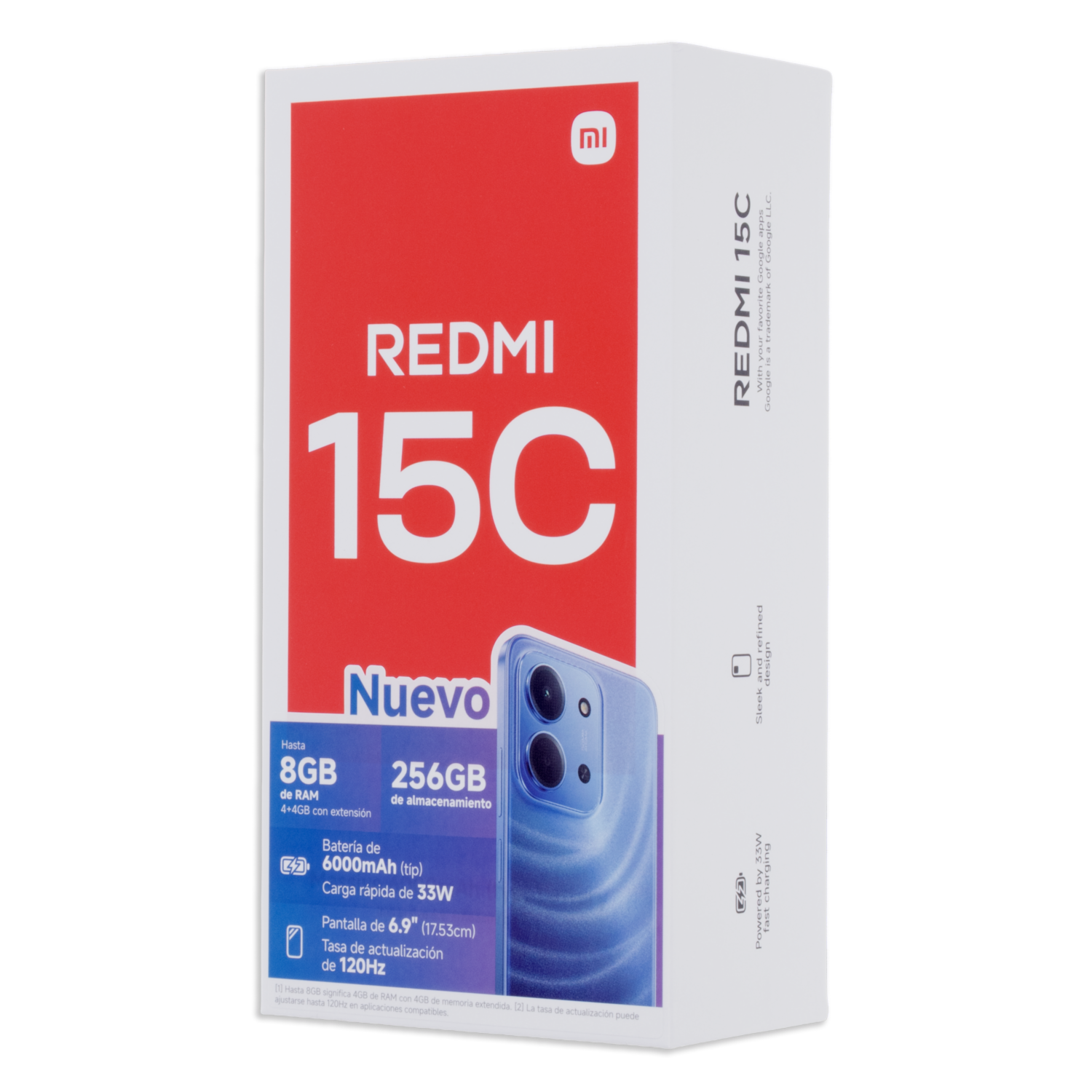 Teléfono Celular Redmi 15C Midnigth Black XIAOMI 4Gb +256 Gb