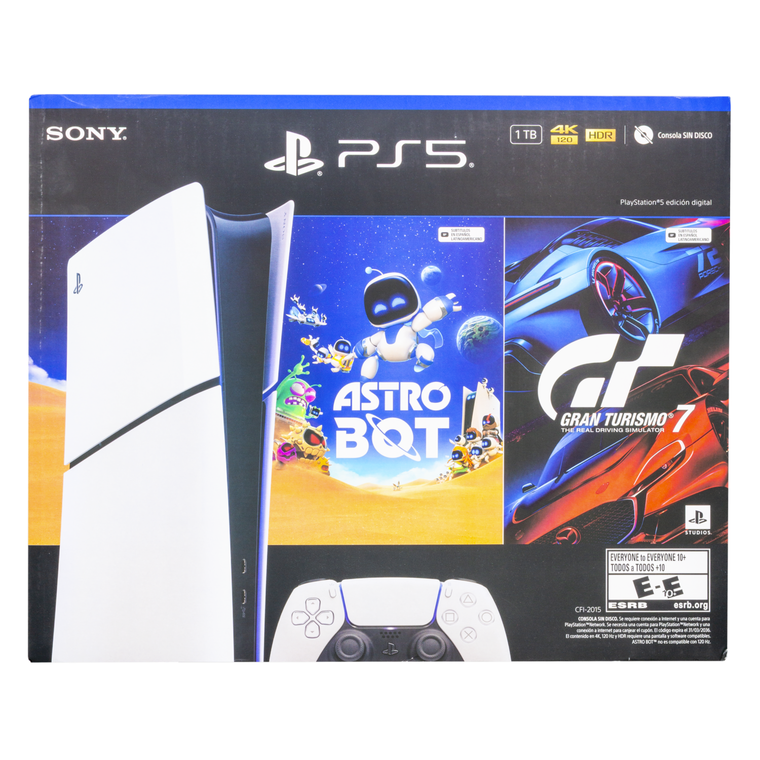 PlayStation 5 Slim Digital Gran Turismo 7 y Astro Bot Consola SONY 1 Tb