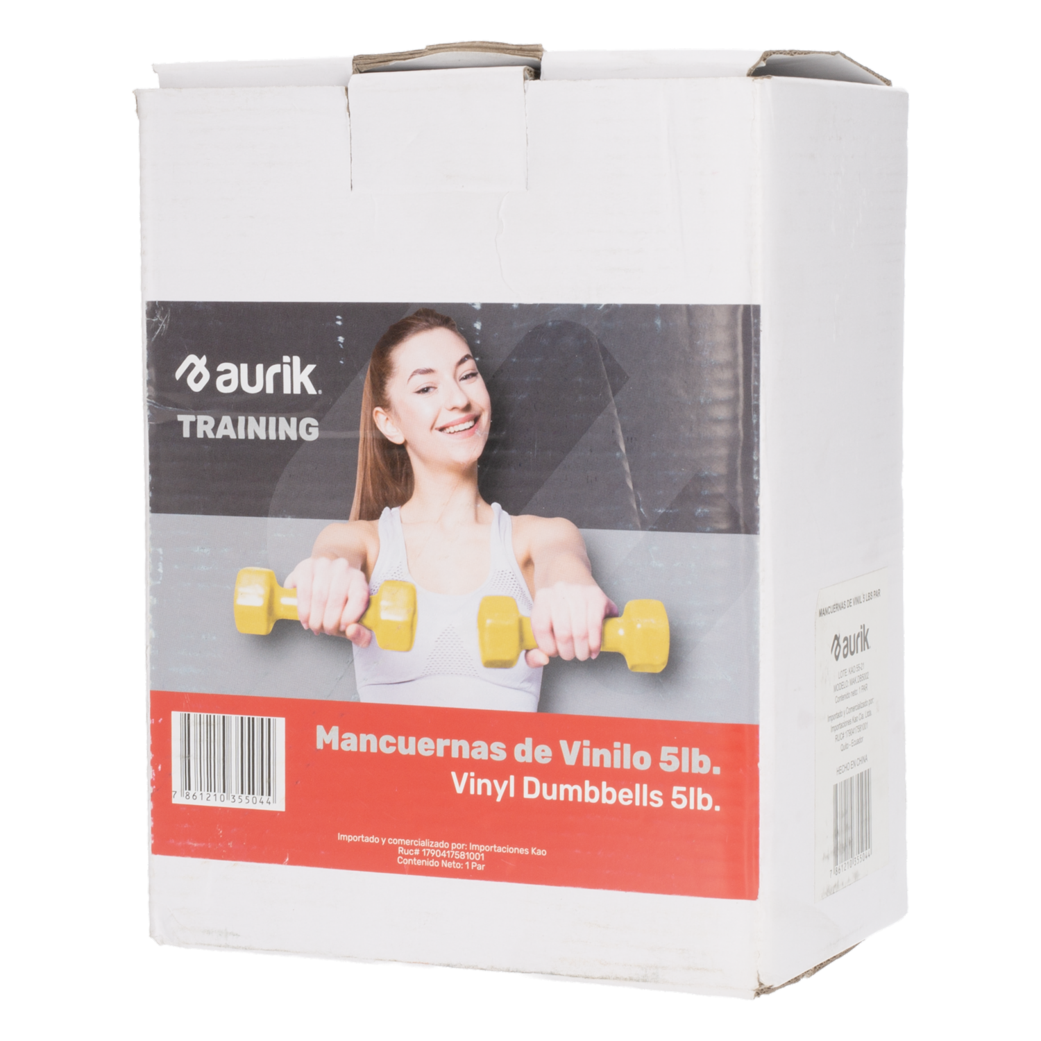 Mancuernas Para Ejercicio De Vinil 10 Lbs Par AURIK