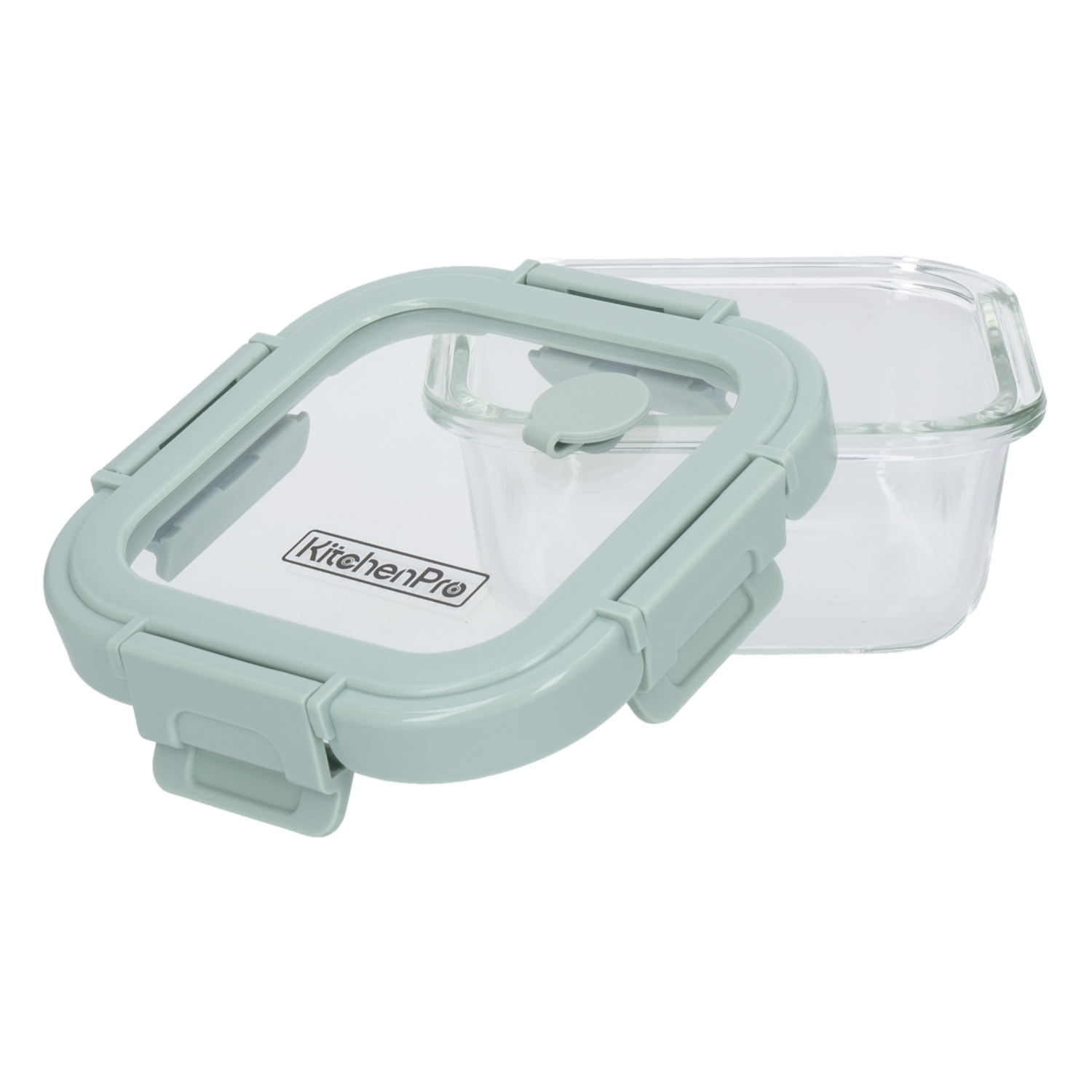 Repostero Refractario Cuadrado Con Tapa KITCHENPRO 320  Ml
