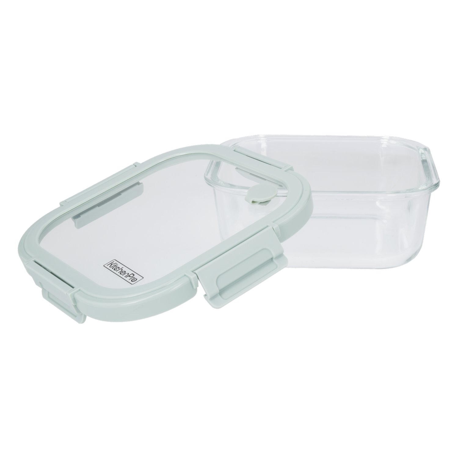 Repostero Refractario Cuadrado Con Tapa KITCHENPRO 1200  Ml