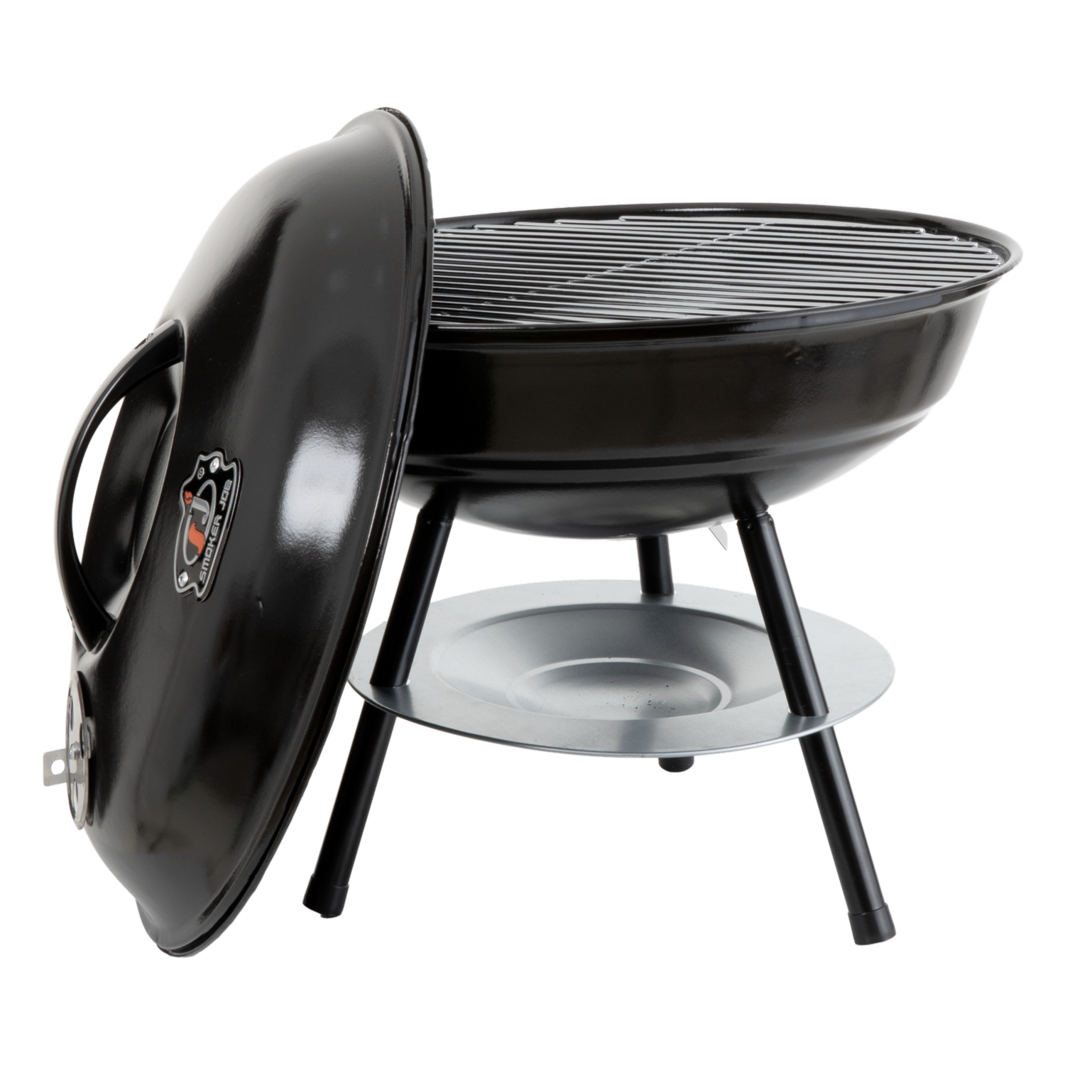 Parrilla BBQ Negra Circular De Mesa SMOCKER JOB 36X11.5 Cm