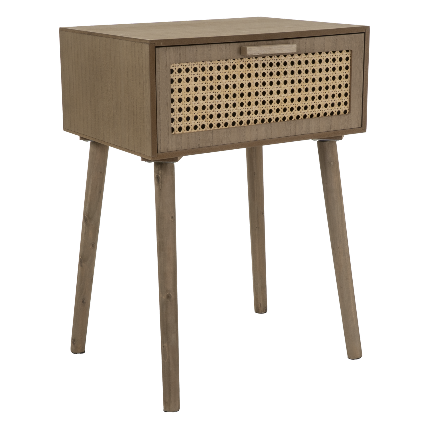 Velador Café Con Malla Beige FREE HOME