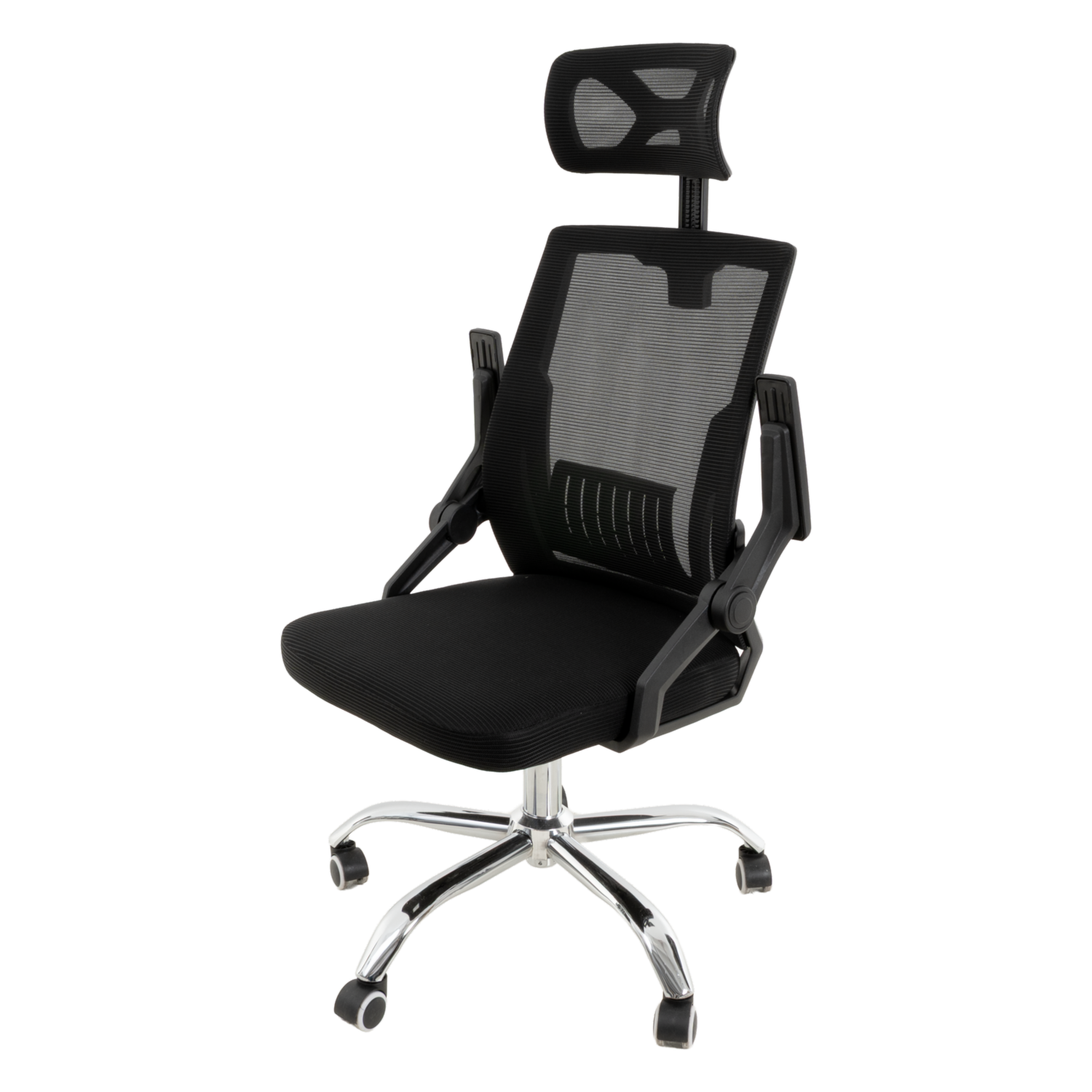 Silla De Oficina Moderna Negro SINOSTAR Polipropileno Y Metal
