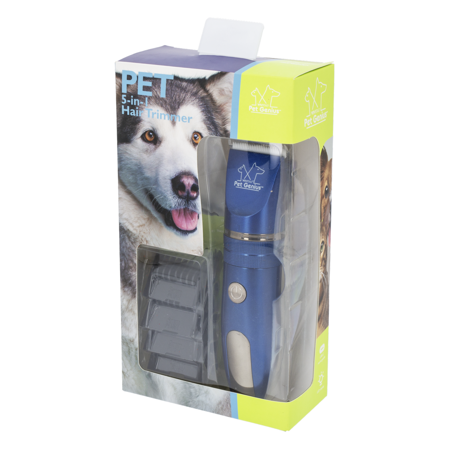 Recortador De Pelo Inalámbrica 5 En 1 PET GENIUS Unidad
