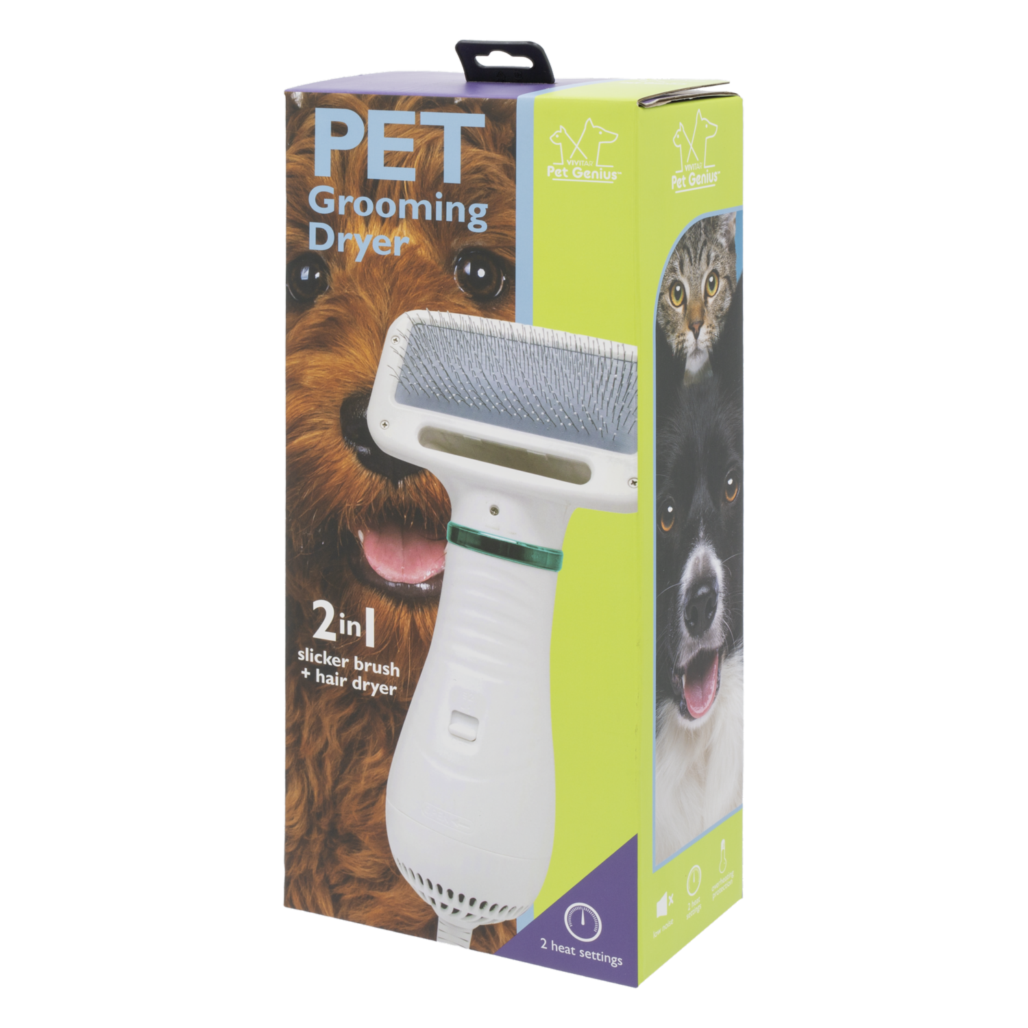 Secador De Mascota Con Cepillo  2 En 1 PET GENIUS Unidad
