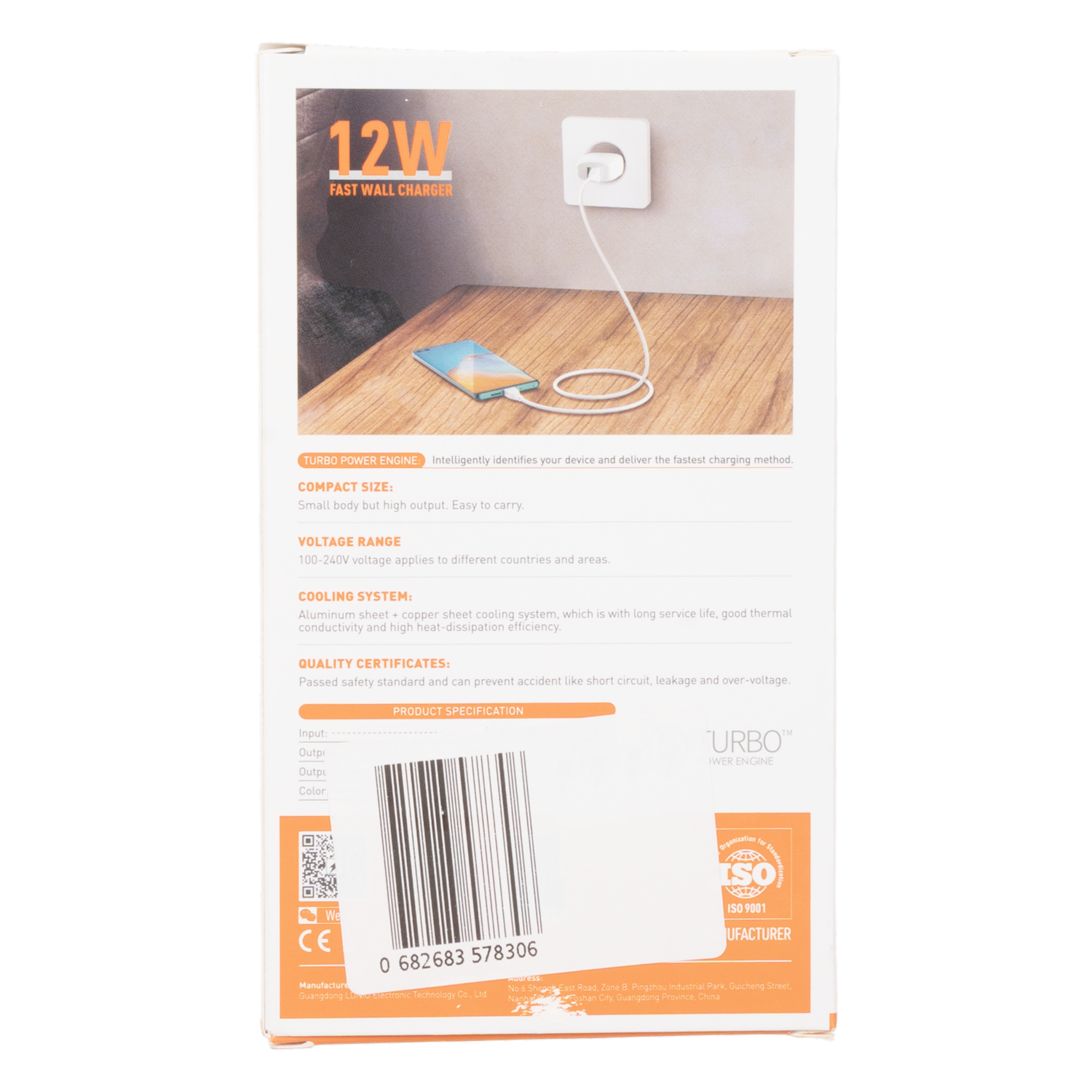 Cargador De Pared 2 Usb 2,4 A Carga Rápida Con Cable Para Iphone A2219 LDNIO 12 W