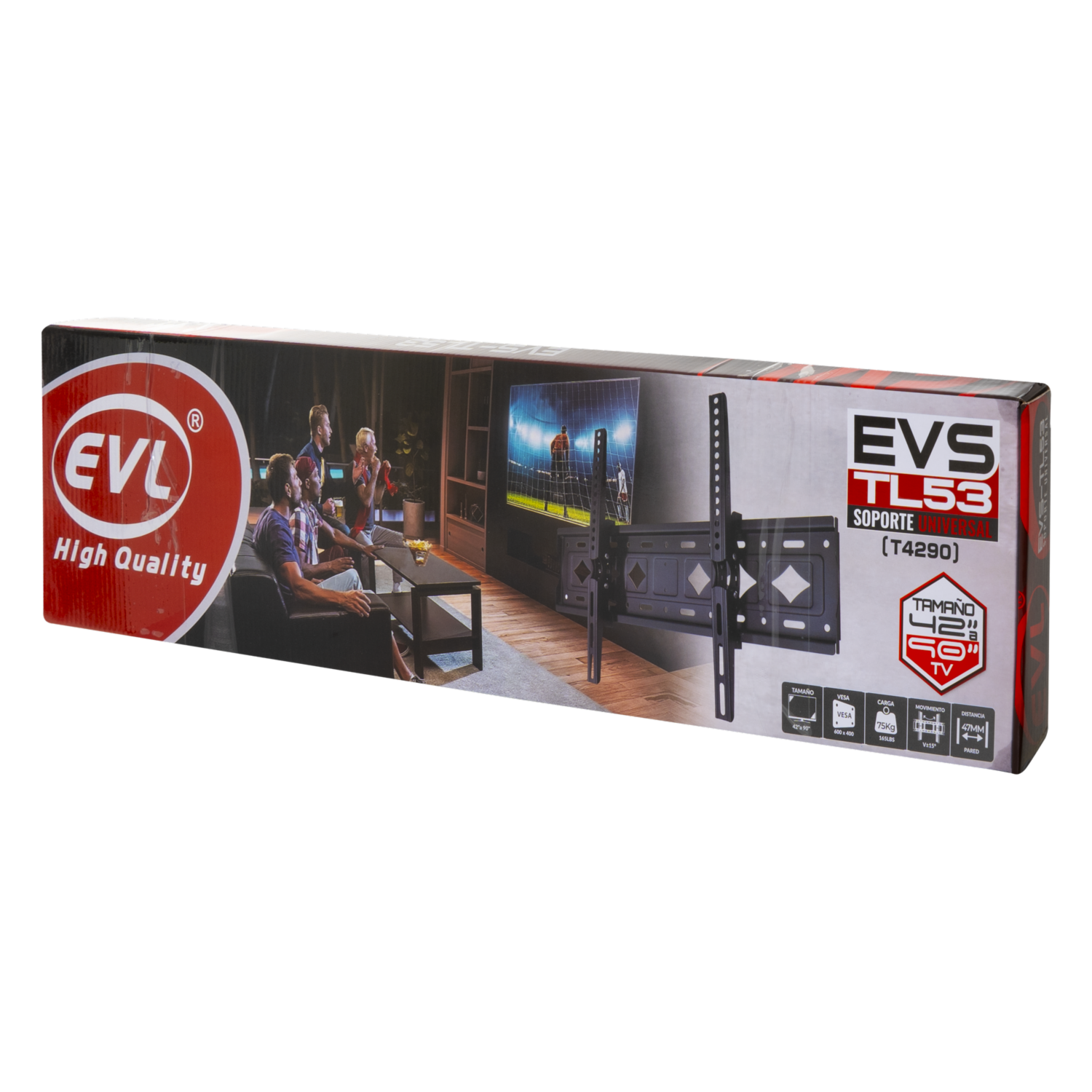 Soporte Para Tv Inclinable +-15 EVL 42″ A 90″