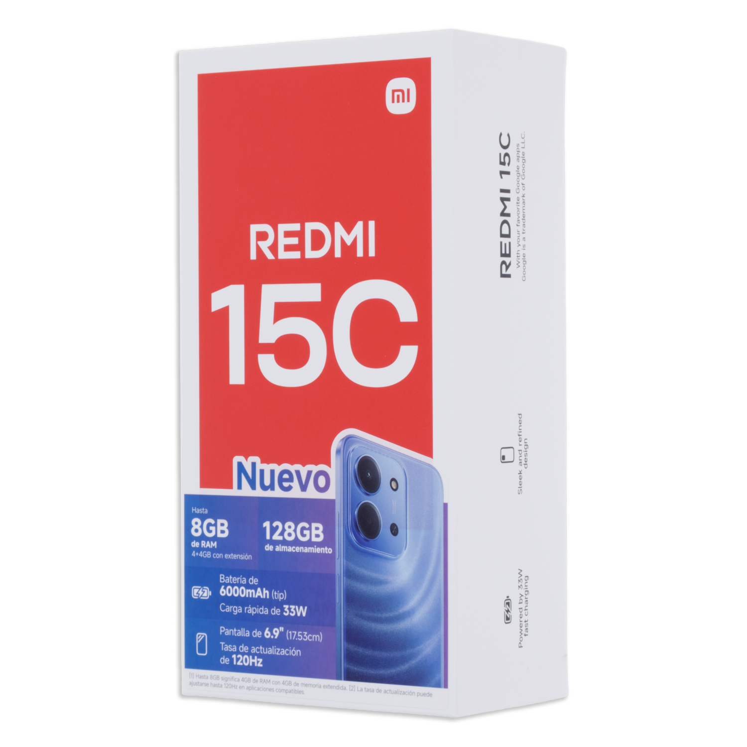 Teléfono Celular Redmi 15C Midnigth Black XIAOMI 4Gb +128