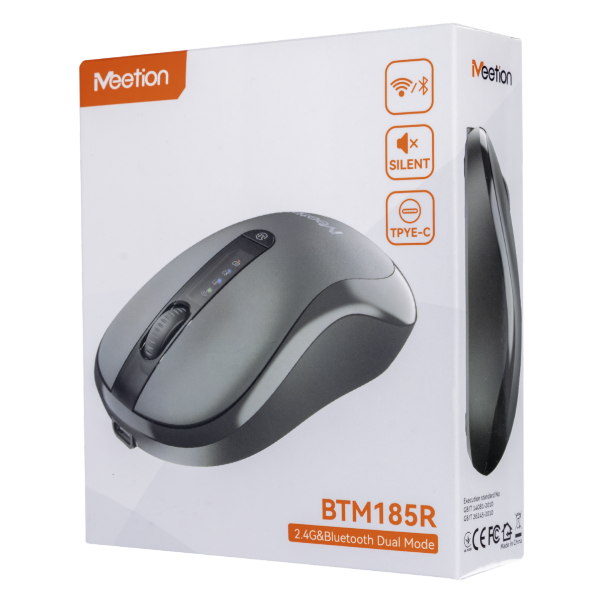 Mouse Modelo Btm185R Negro MEETION Inalámbrico