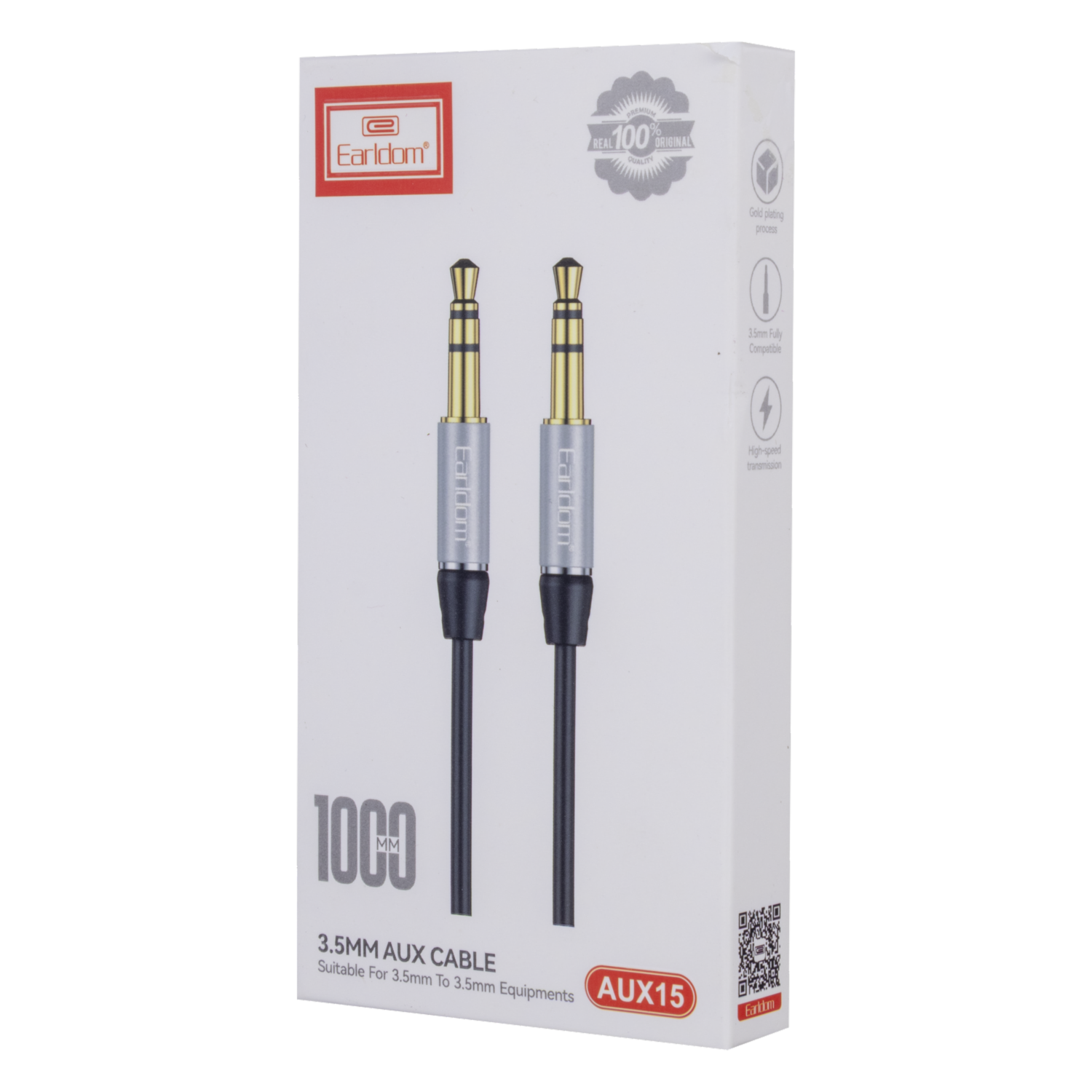Cable Auxiliar Et-Aux15 EARLDOM 3,5 Mm