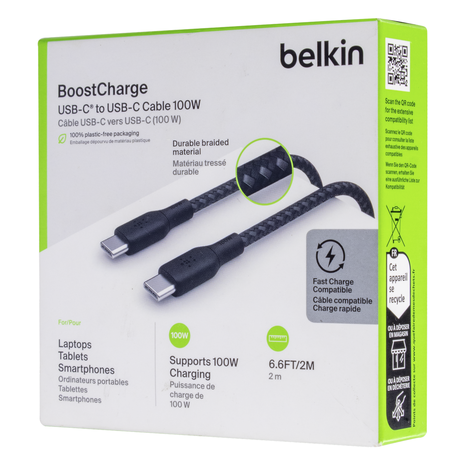 Cable Usb-C A Usb-C 100W BELKIN 2 M