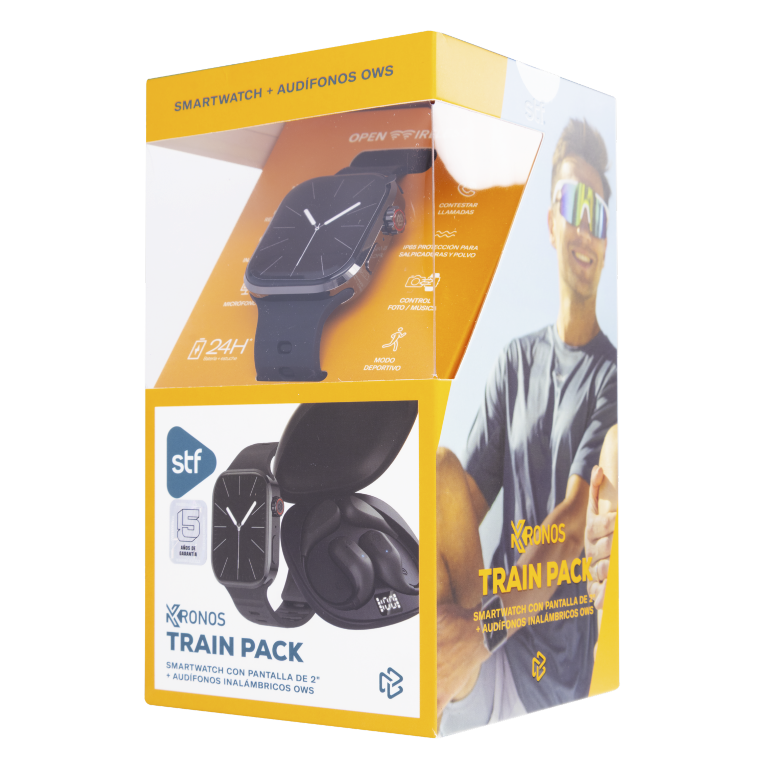 Smartwatch Train Pack Negro KRONOS 2″