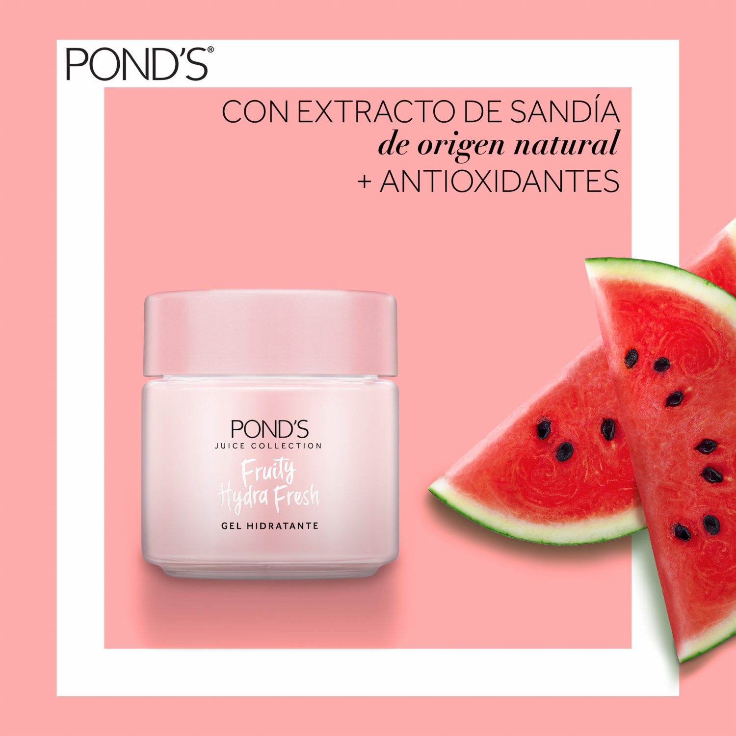 Gel Facial Hidratante Fruity Hydra Fresh Sandía POND’S 110 G