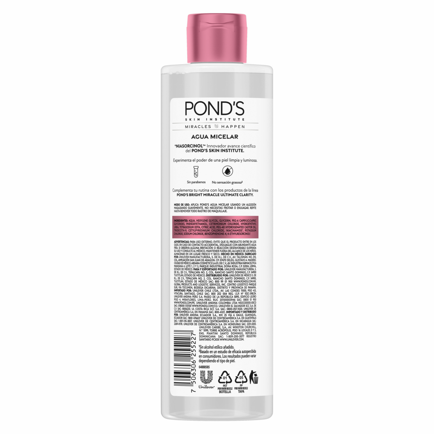 Agua Micelar Niasorcinol POND’S 300 Ml