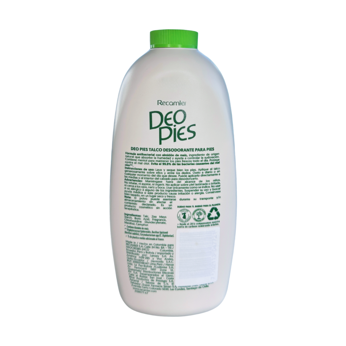 Talco De Pies Desodorante Con Almidón De Maiz DEOPIES 300 G