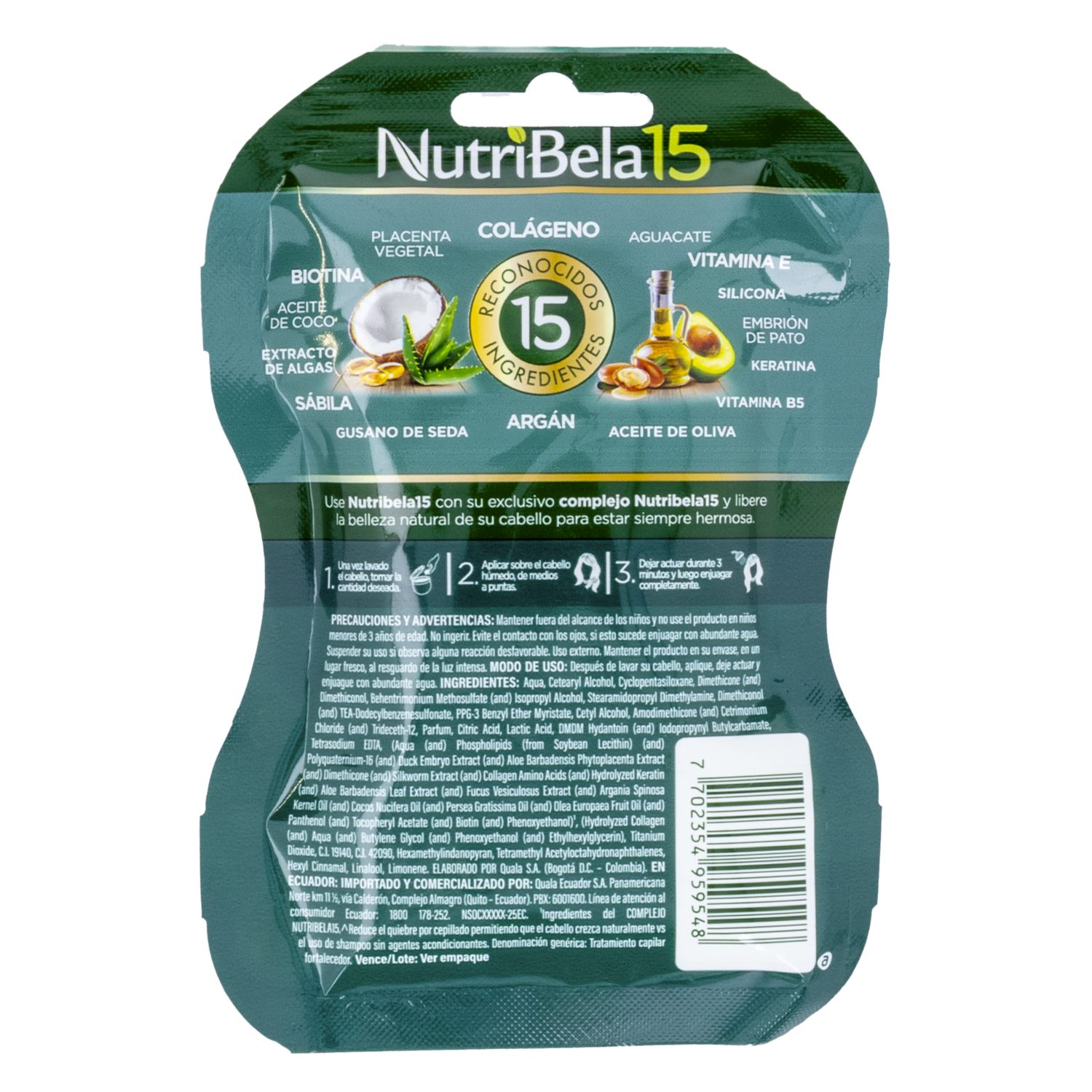 Tratamiento Capilar Biocolágeno Fuerza Y Crecimiento NUTRIBELA 70 Ml