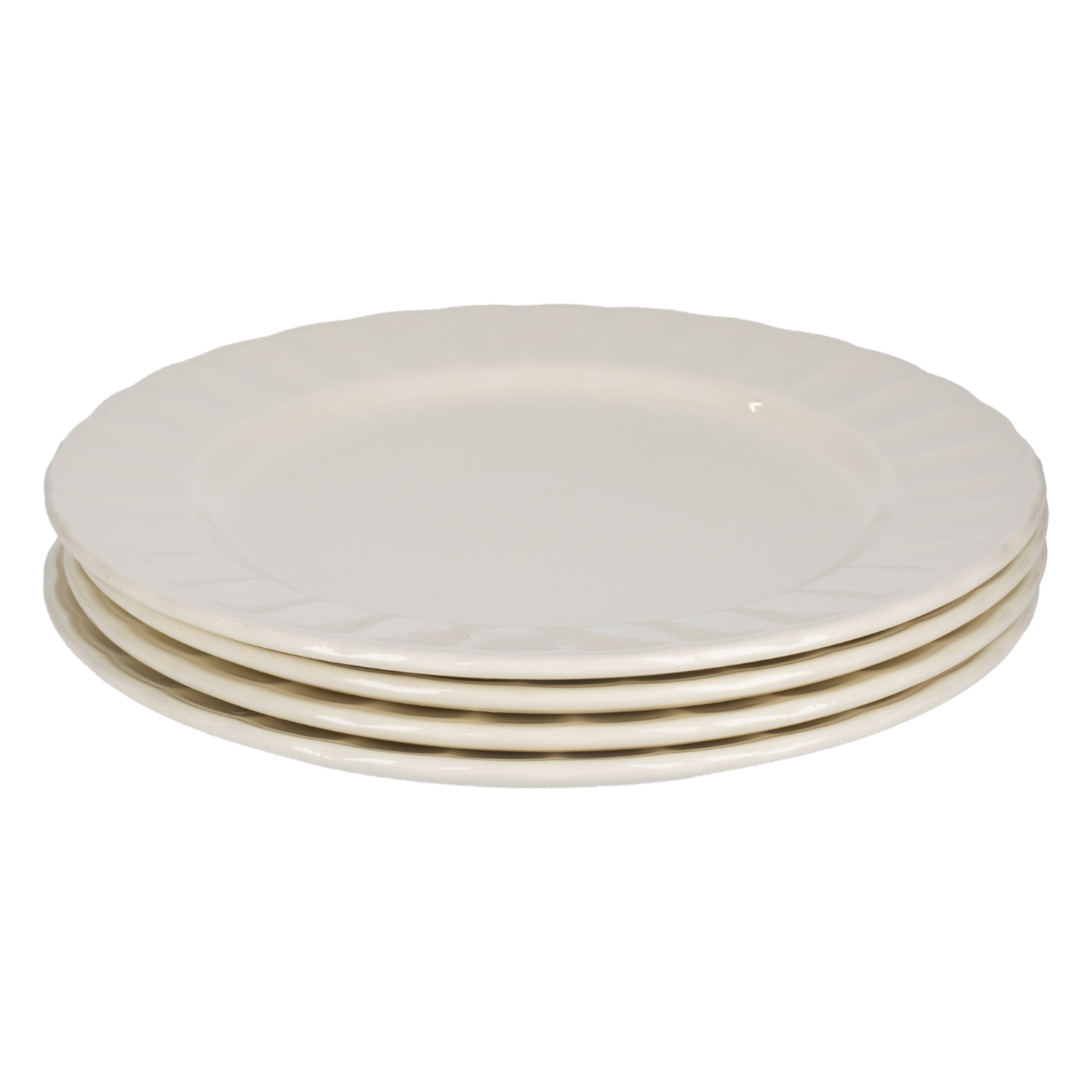Set Platos Pando Blanco Caribe 24.3 Cm CORONA 4 Piezas