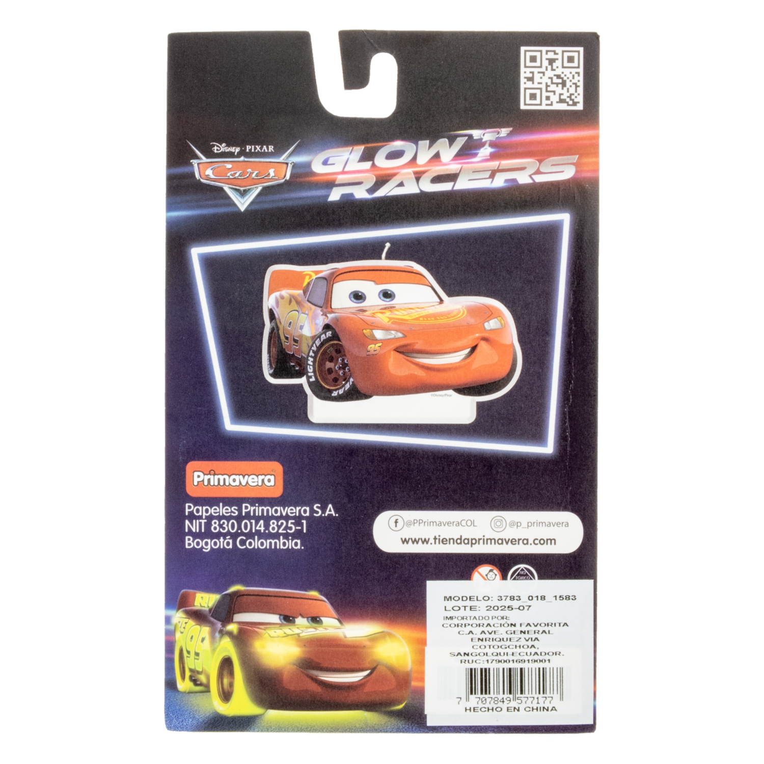 Vela De Cumpleaños Diseño Cars DISNEY 1 Pieza