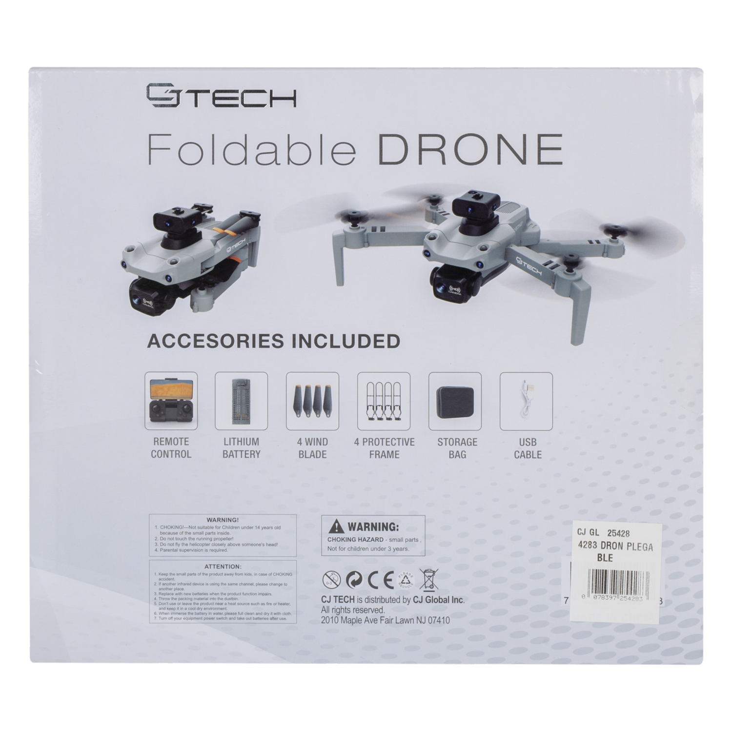 Dron Plegable CJTECH Wifi